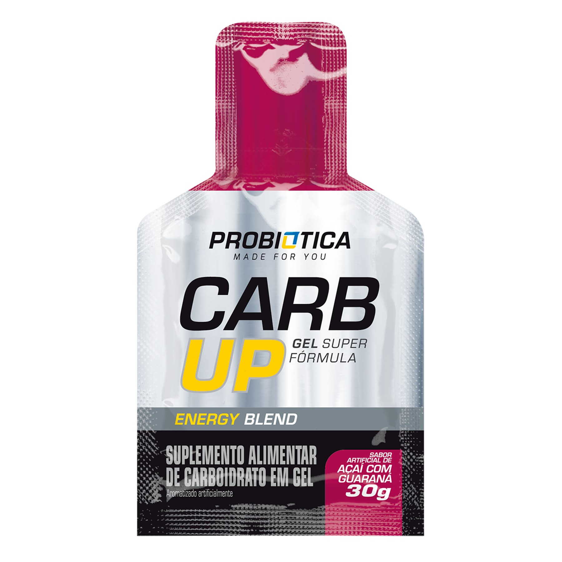 Suplemento Alimentar de Carboidrato em Gel A&ccedil;a&iacute; com Guaran&aacute; Carb Up Probi&oacute;tica Sach&ecirc; 30g