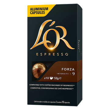 Café Espresso em Cápsula Forza L'or Caixa 52g C/10 Unidades 