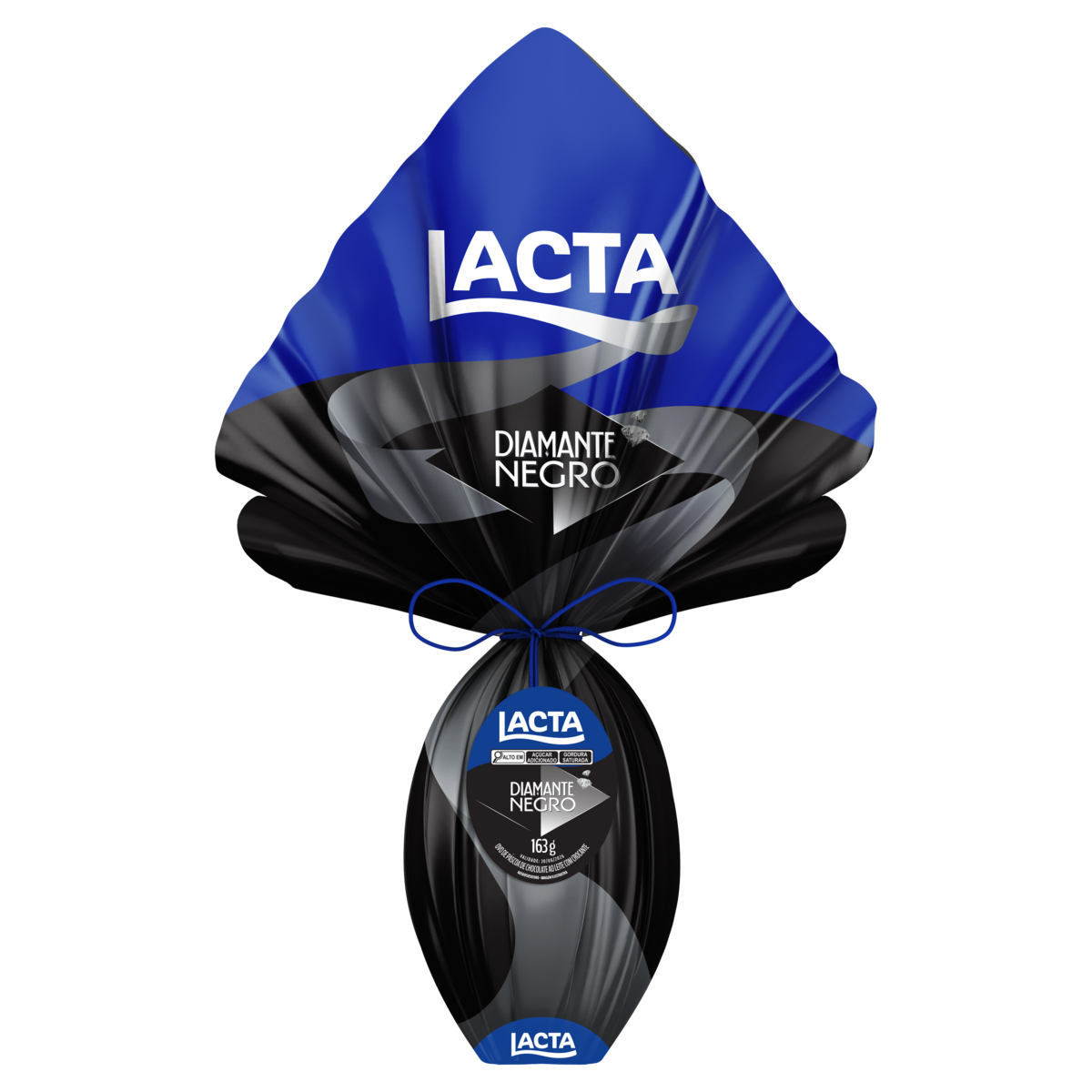 Ovo de P&aacute;scoa ao Leite Diamante Negro Lacta 163g