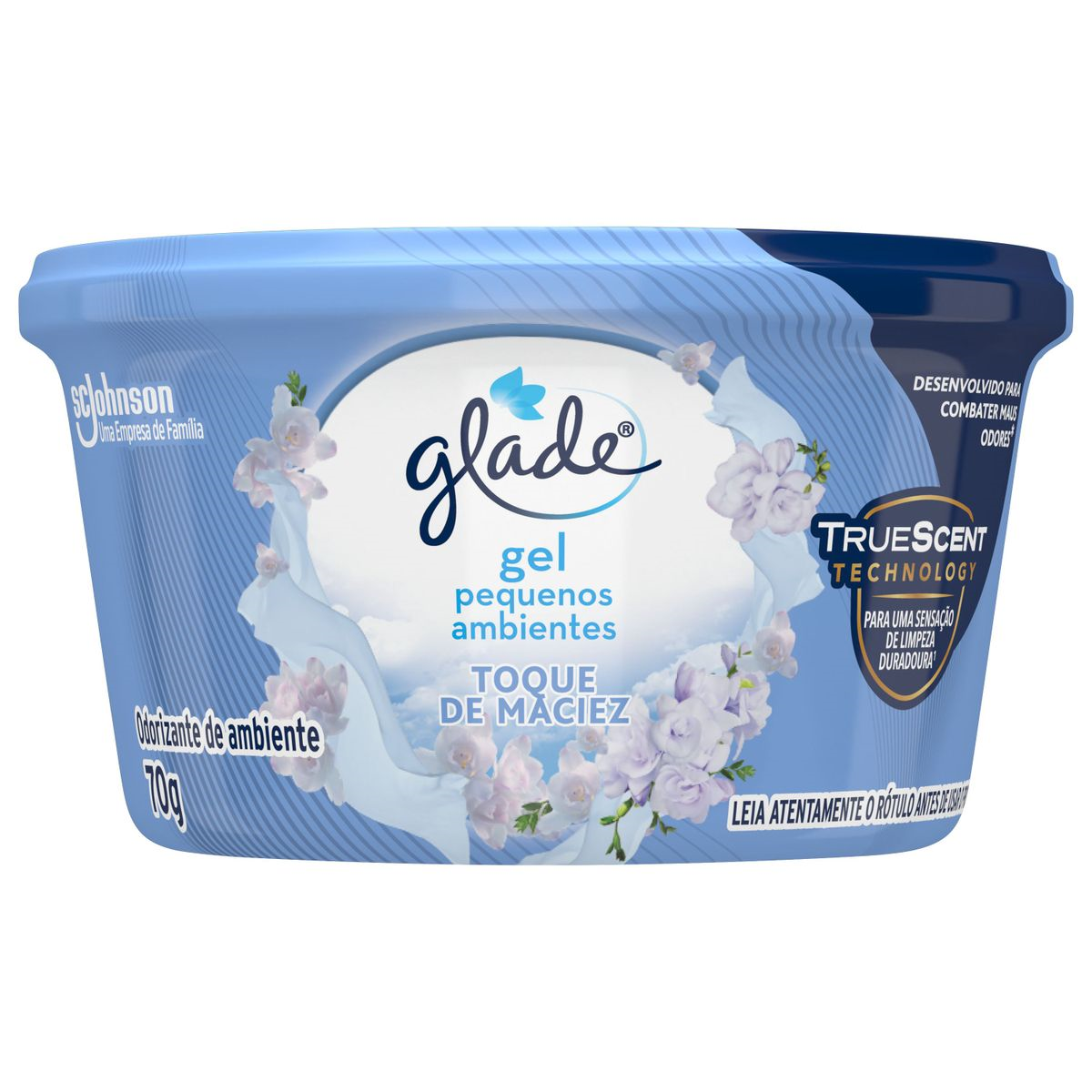 Odorizador de Ambiente em Gel Toque de Maciez Glade Pote 70g