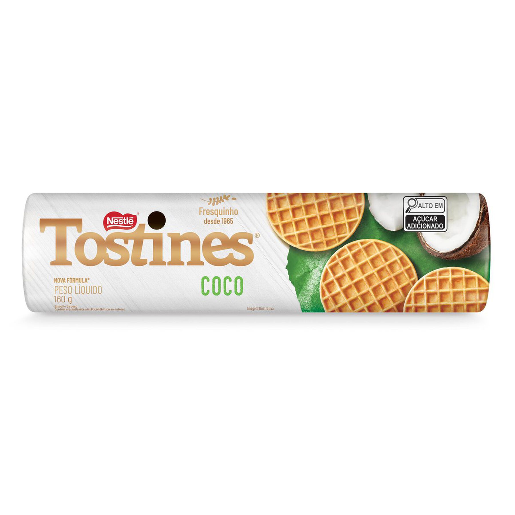 Biscoito Coco Nestl&eacute; Tostines Pacote 160g&nbsp;