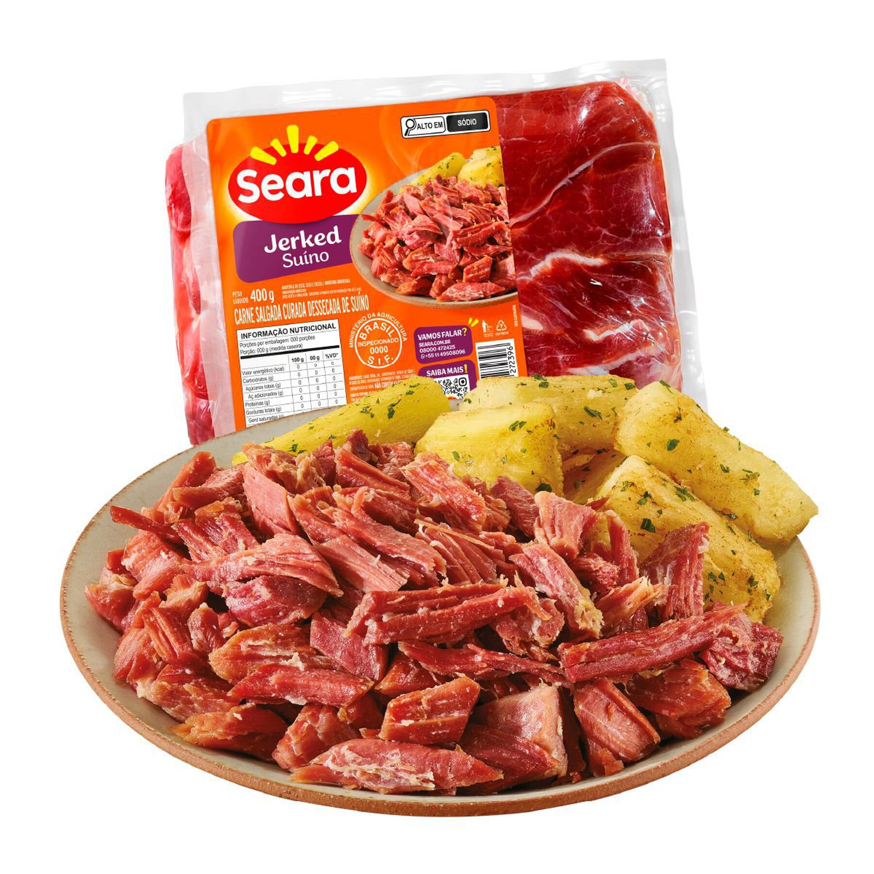 Jerked suíno Seara 400g