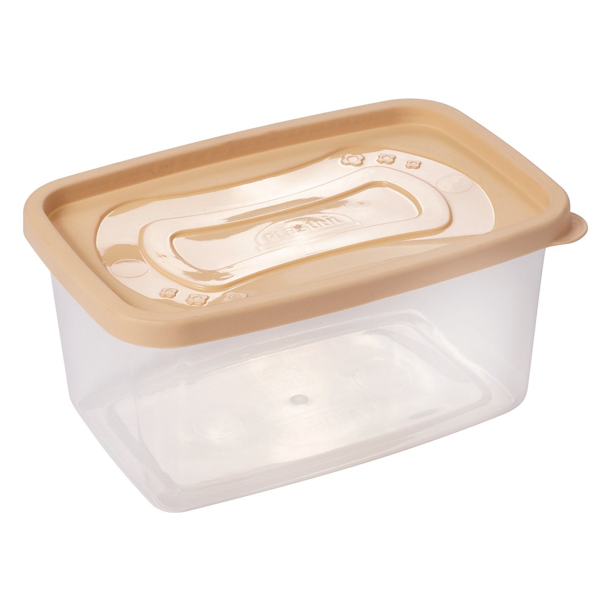 Pote Clic Retangular Plas&uacute;til 1,2l