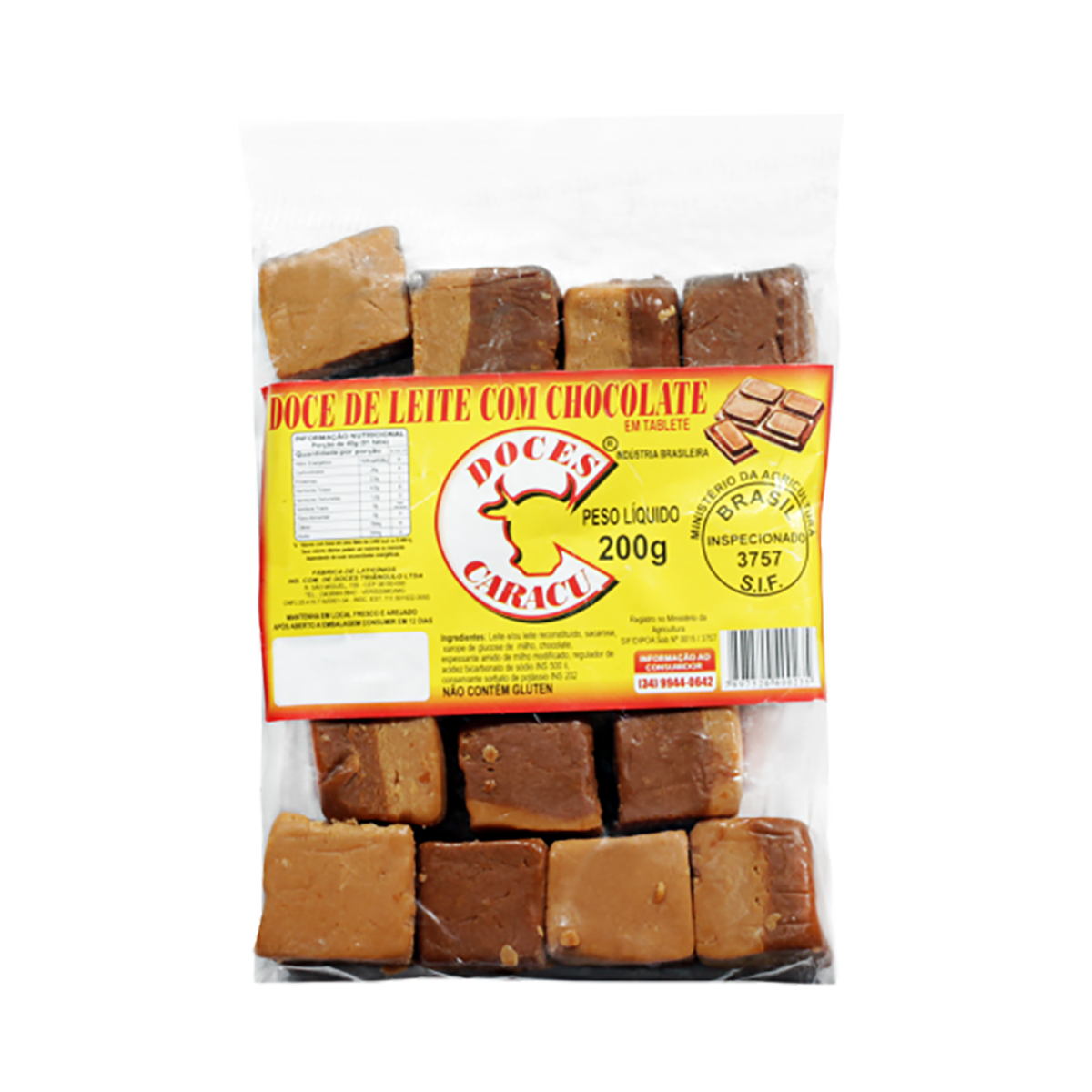 Doce Leite Com Chocolate Caracu 200g