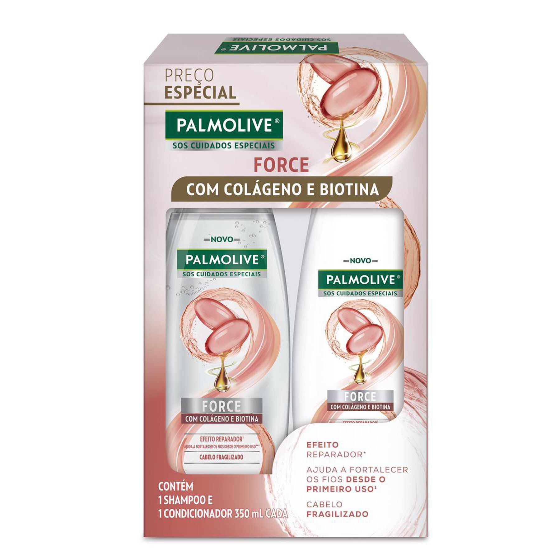 Shampoo + Condicionador Force Palmolive SOS Cuidados Especiais 350ml Cada