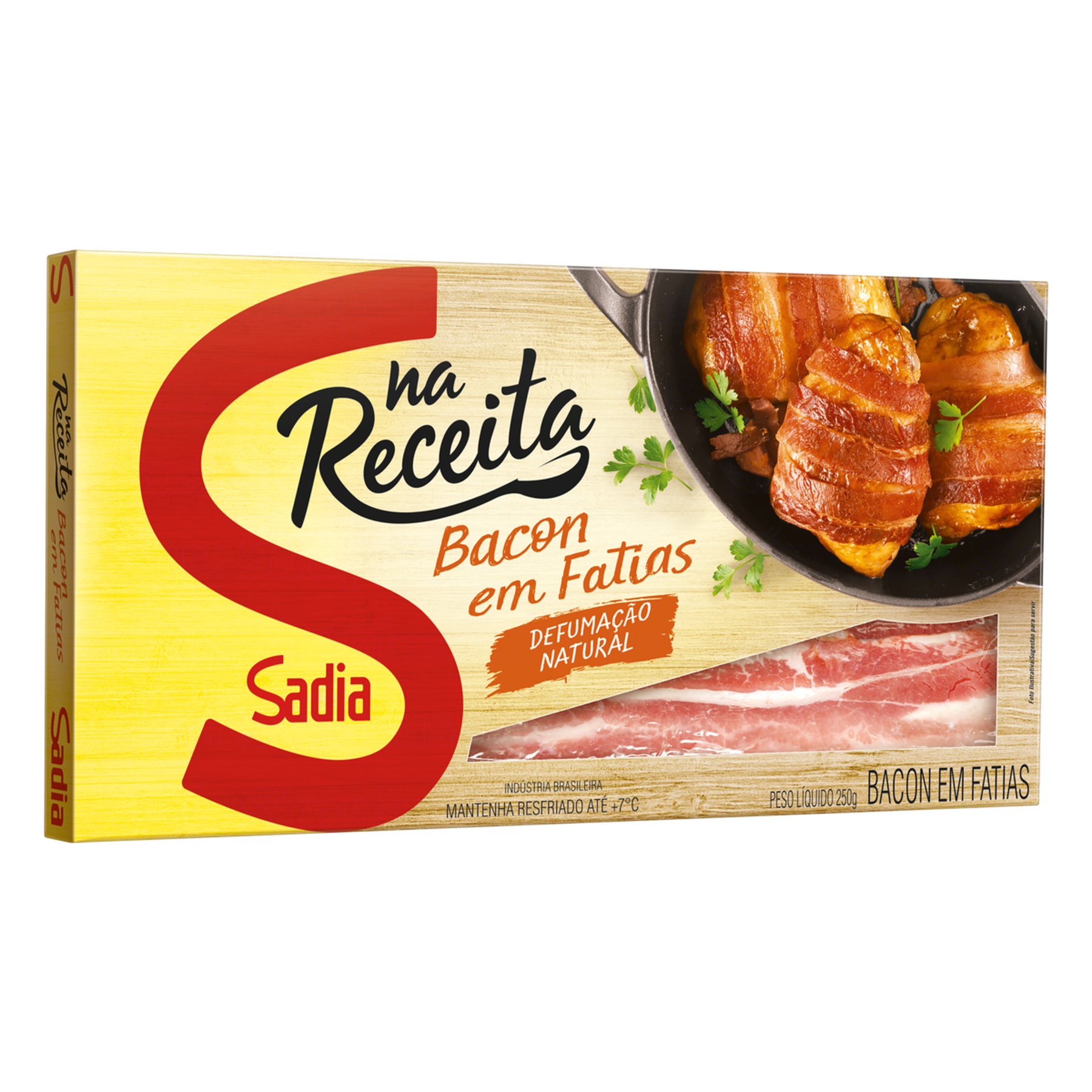 Bacon em Fatias Na Receita Sadia 250g 