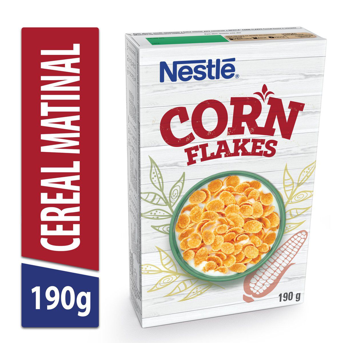 Cereal Matinal Corn Flakes Nestl&eacute; Caixa 190g
