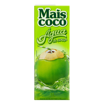 Água de Coco Esterilizada Mais Coco Caixa 1l