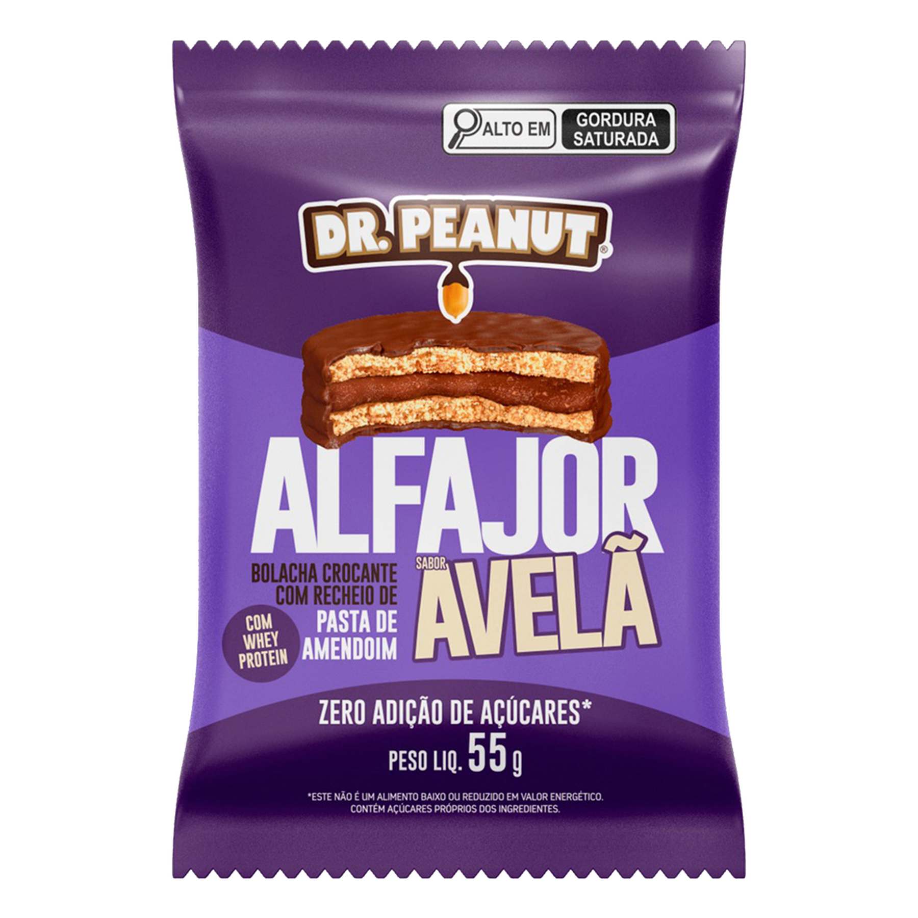 Alfajor Avel&atilde; Dr. Peanut Pacote 55g