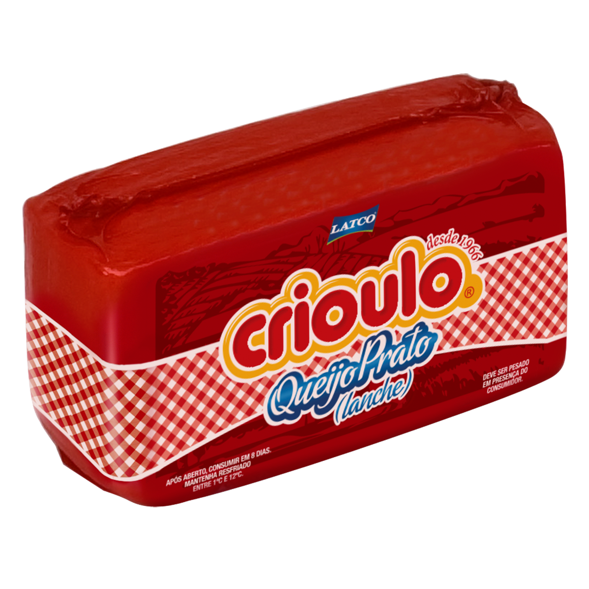 Queijo Prato Crioulo Fatiado aprox. 150g