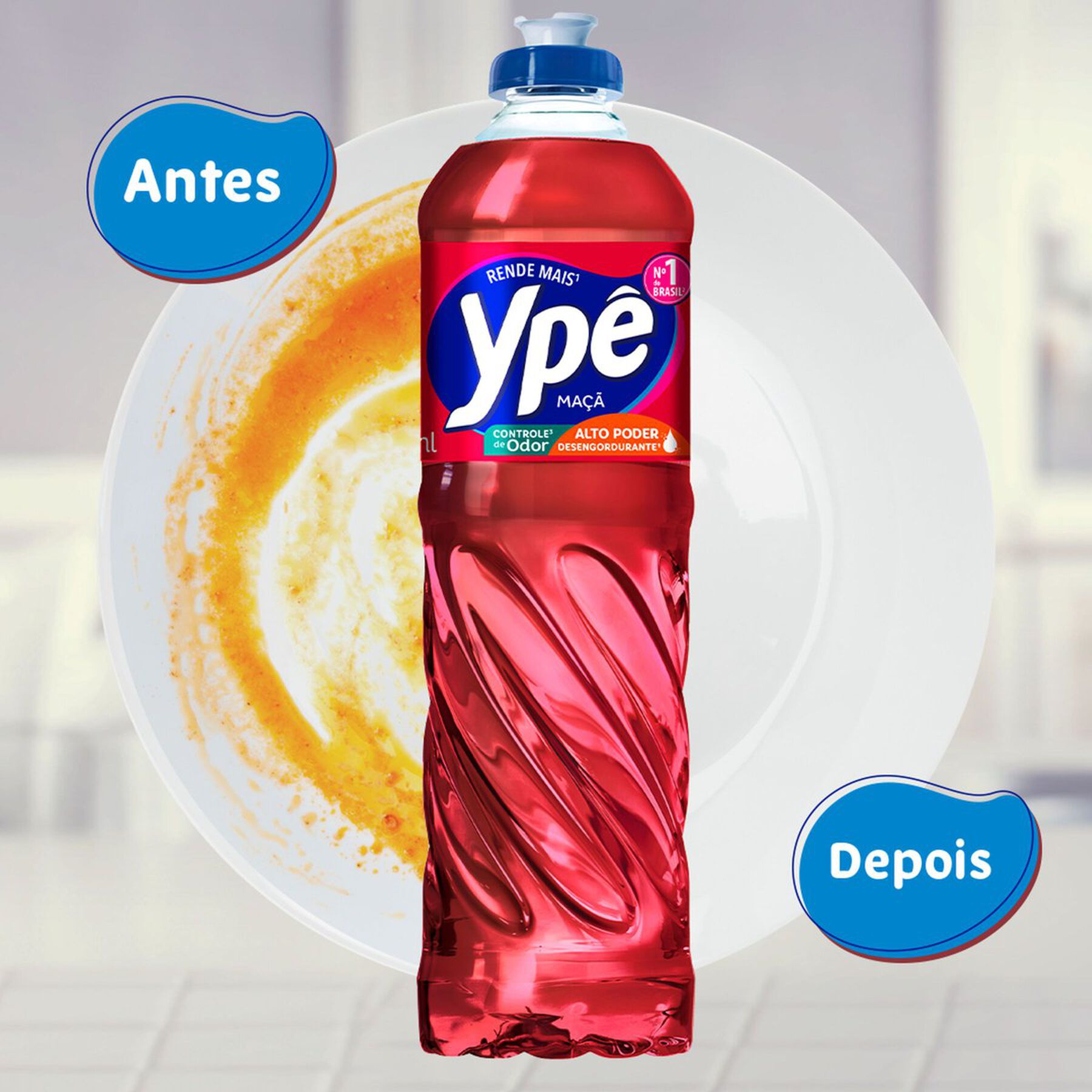 Detergente Líquido Maçã Ypê 500ml