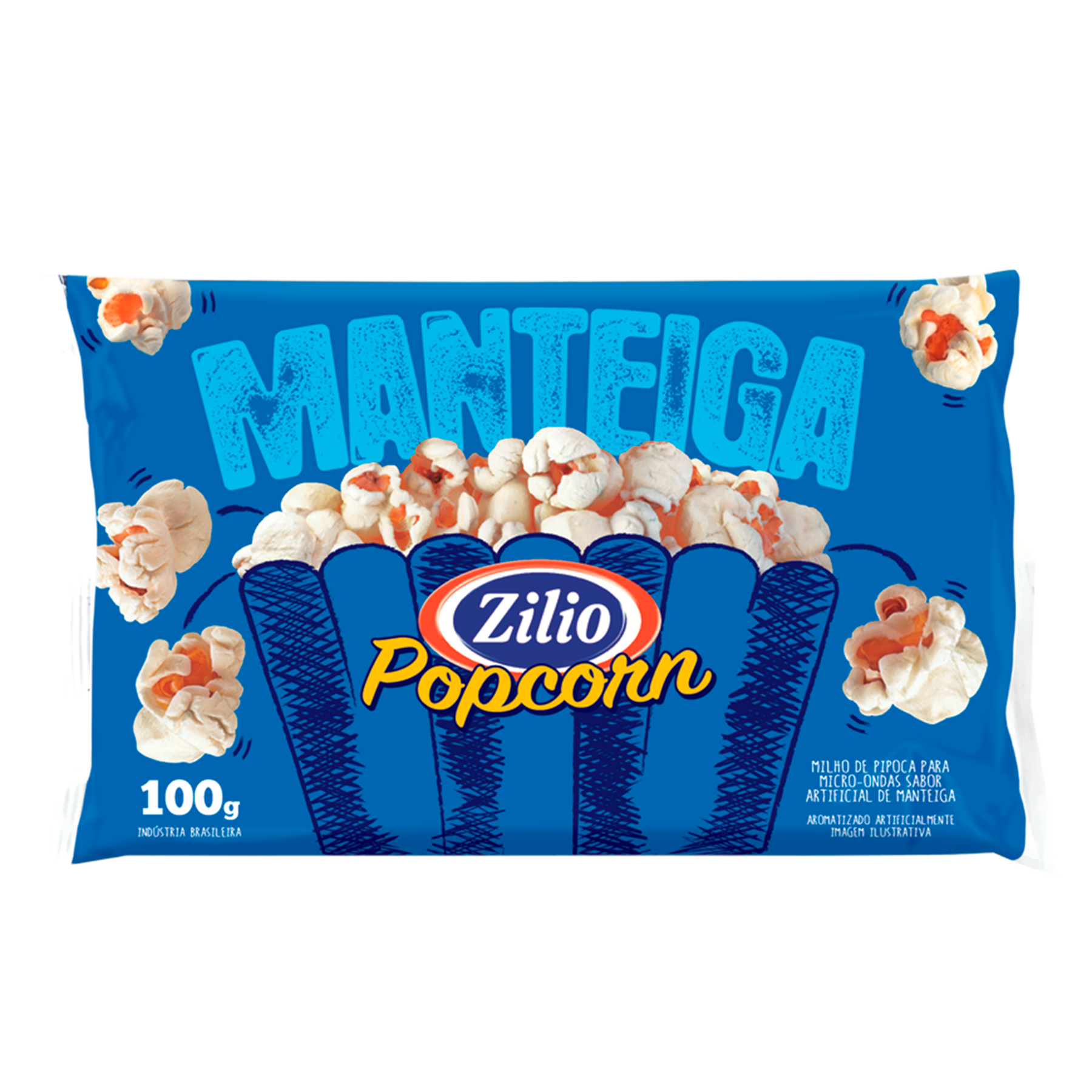 Pipoca para Micro-ondas Popcorn Manteiga Zilio 100g