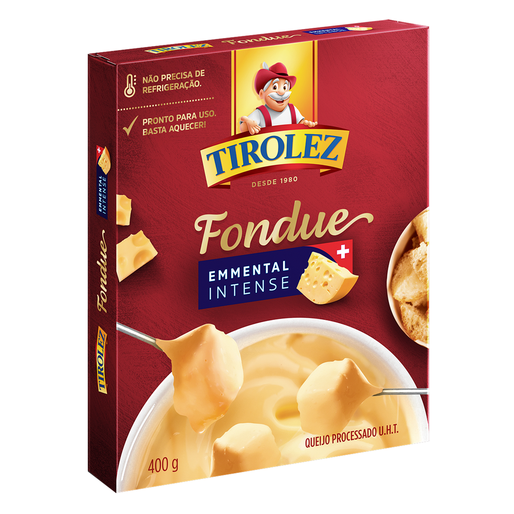 Fondue de Queijo Emmental Intense Tirolez Caixa 400g