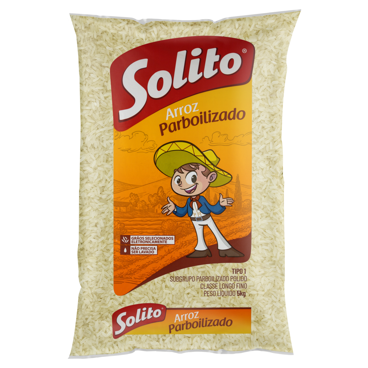 Arroz Parboilizado Tipo 1 Solito Pacote 5kg