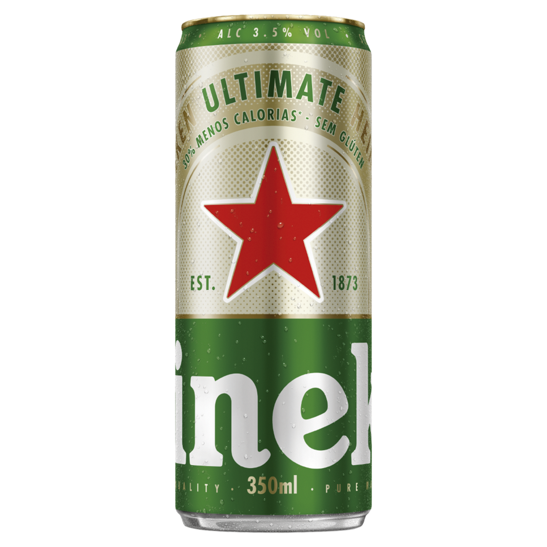 Cerveja Lager Puro Malte sem Gl&uacute;ten Heineken Ultimate Lata 350ml