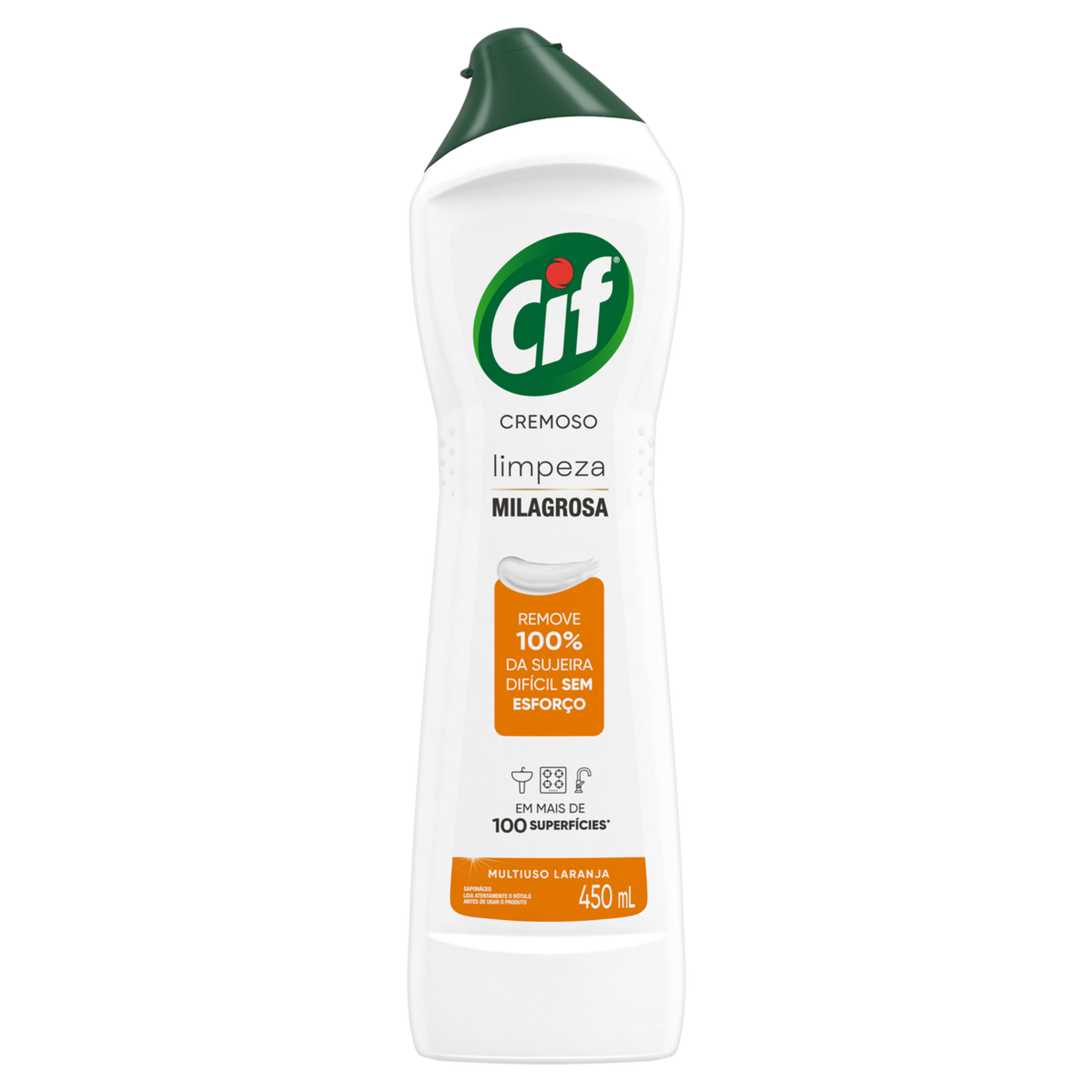 Saponáceo Cremoso Multiuso Laranja Cif Squeeze 450ml