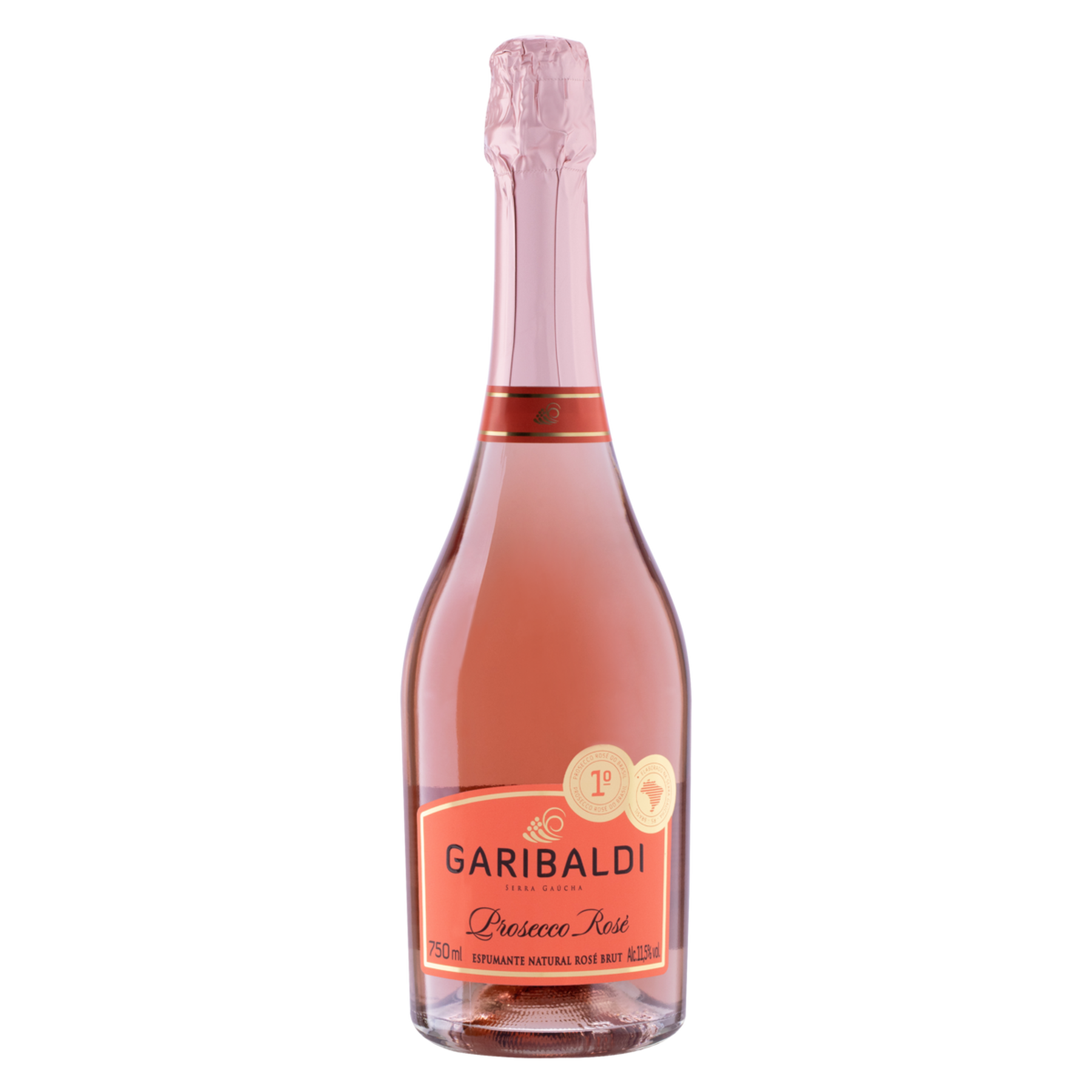 Espumante Ros&eacute; Brut Prosecco Garibaldi Garrafa 750ml&nbsp;