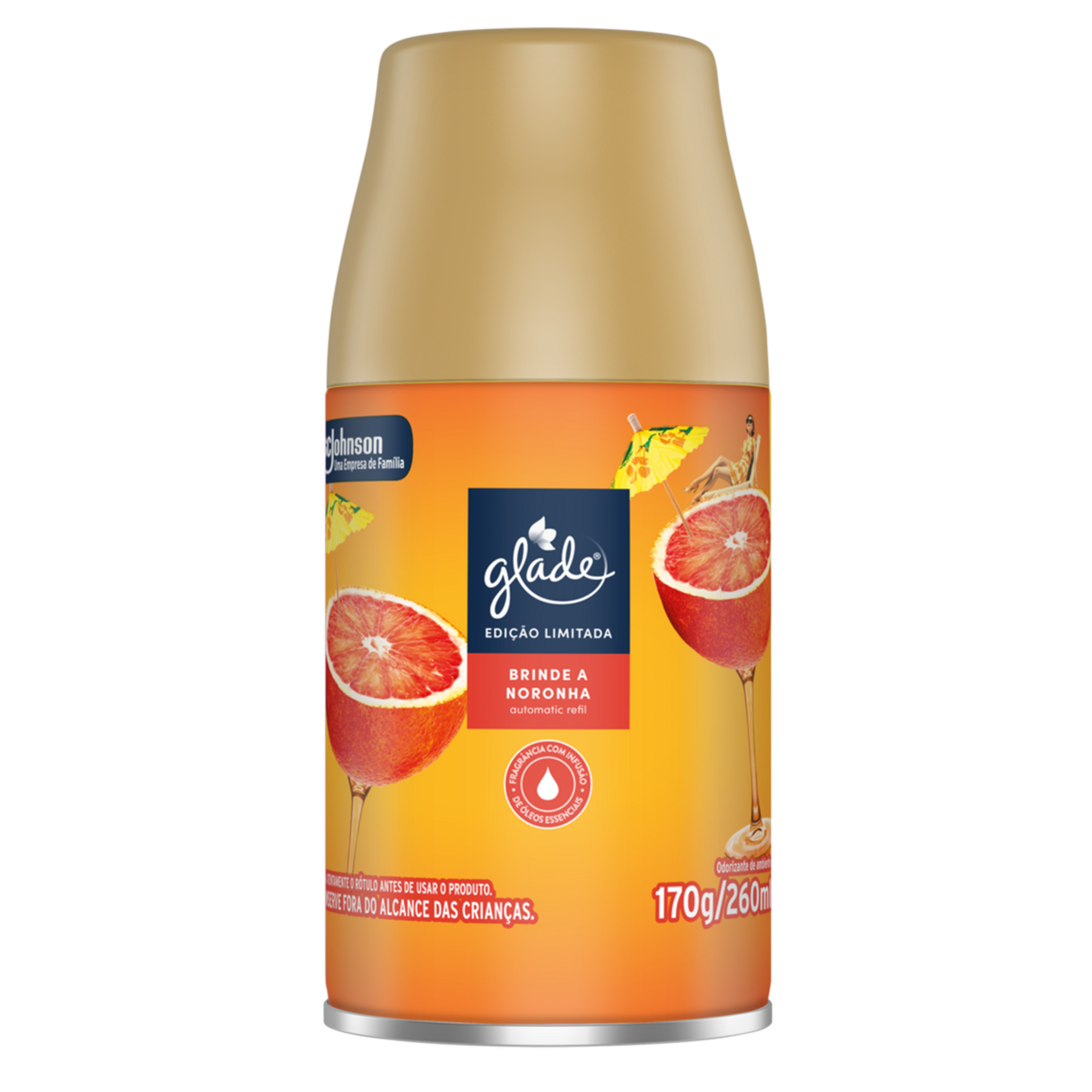Odorizador de Ambiente Brinde a Noronha Glade Automatic Frasco 260ml Refil