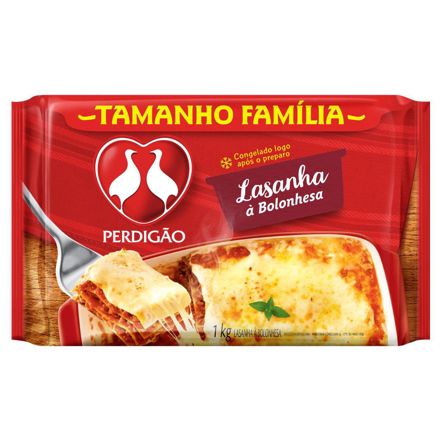 Lasanha Bolonhesa Perdig&atilde;o Pacote 1kg Tamanho Fam&iacute;lia&nbsp;