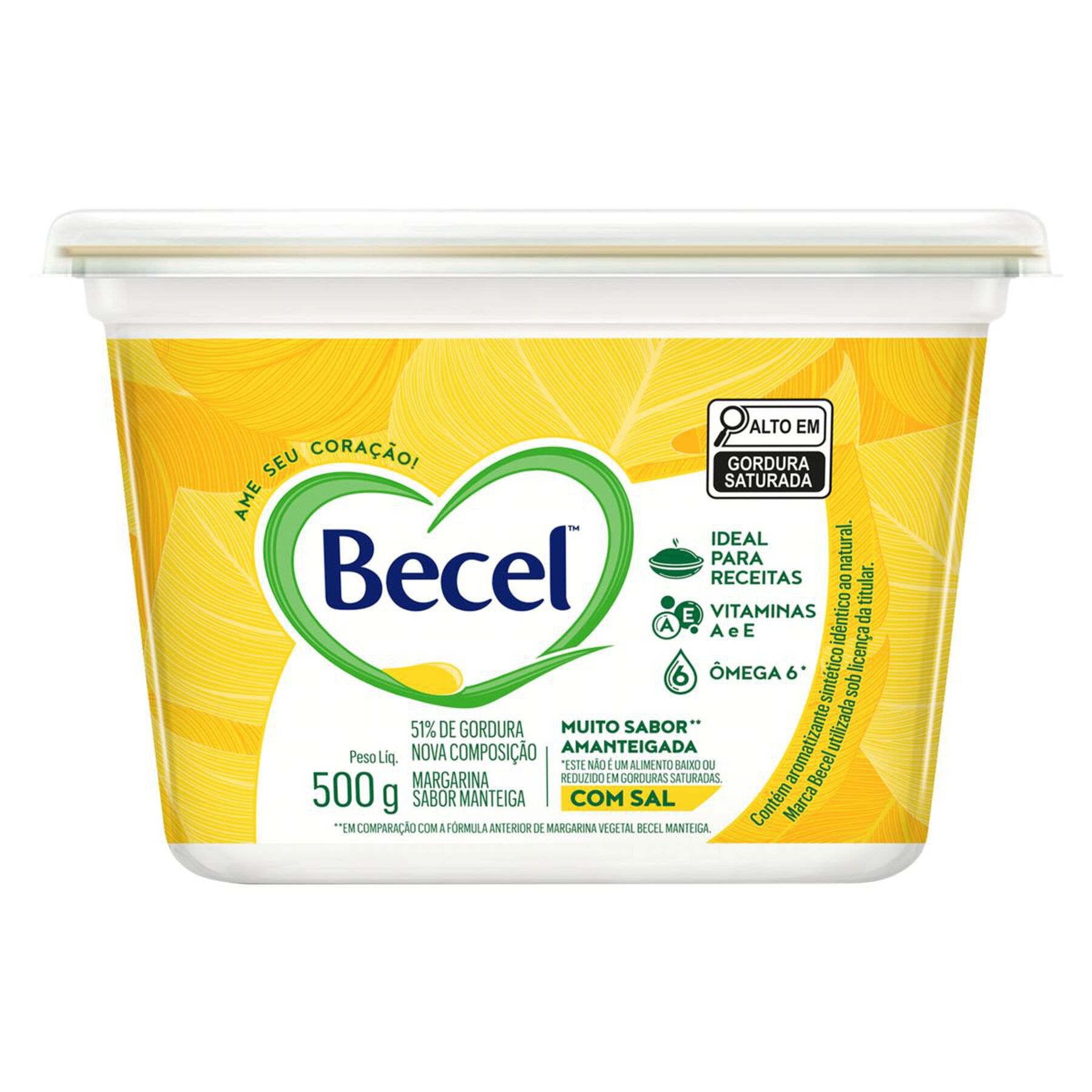 Margarina Manteiga com Sal Becel Pote 500g  