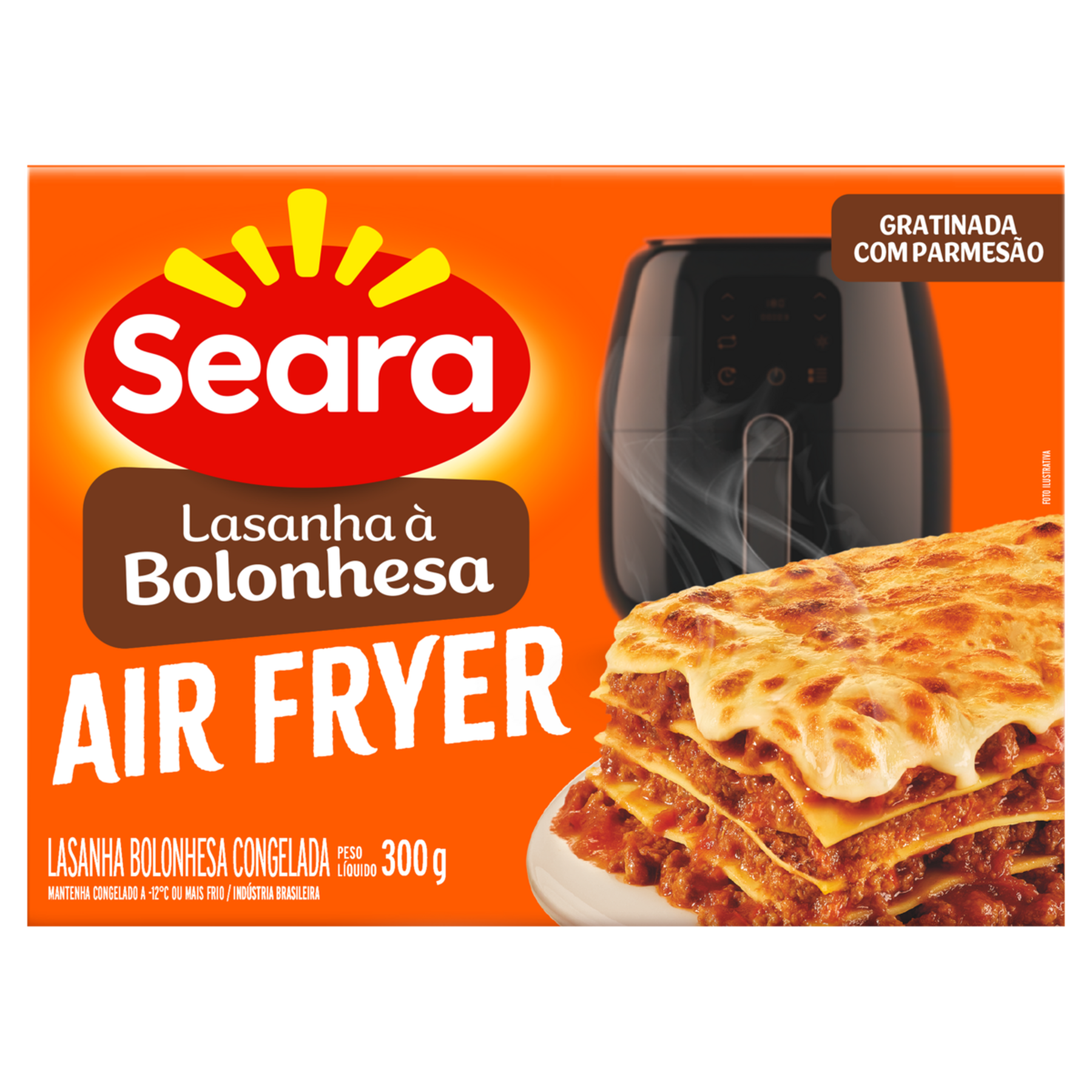 Lasanha &agrave; Bolonhesa Air Fryer Seara Caixa 300g