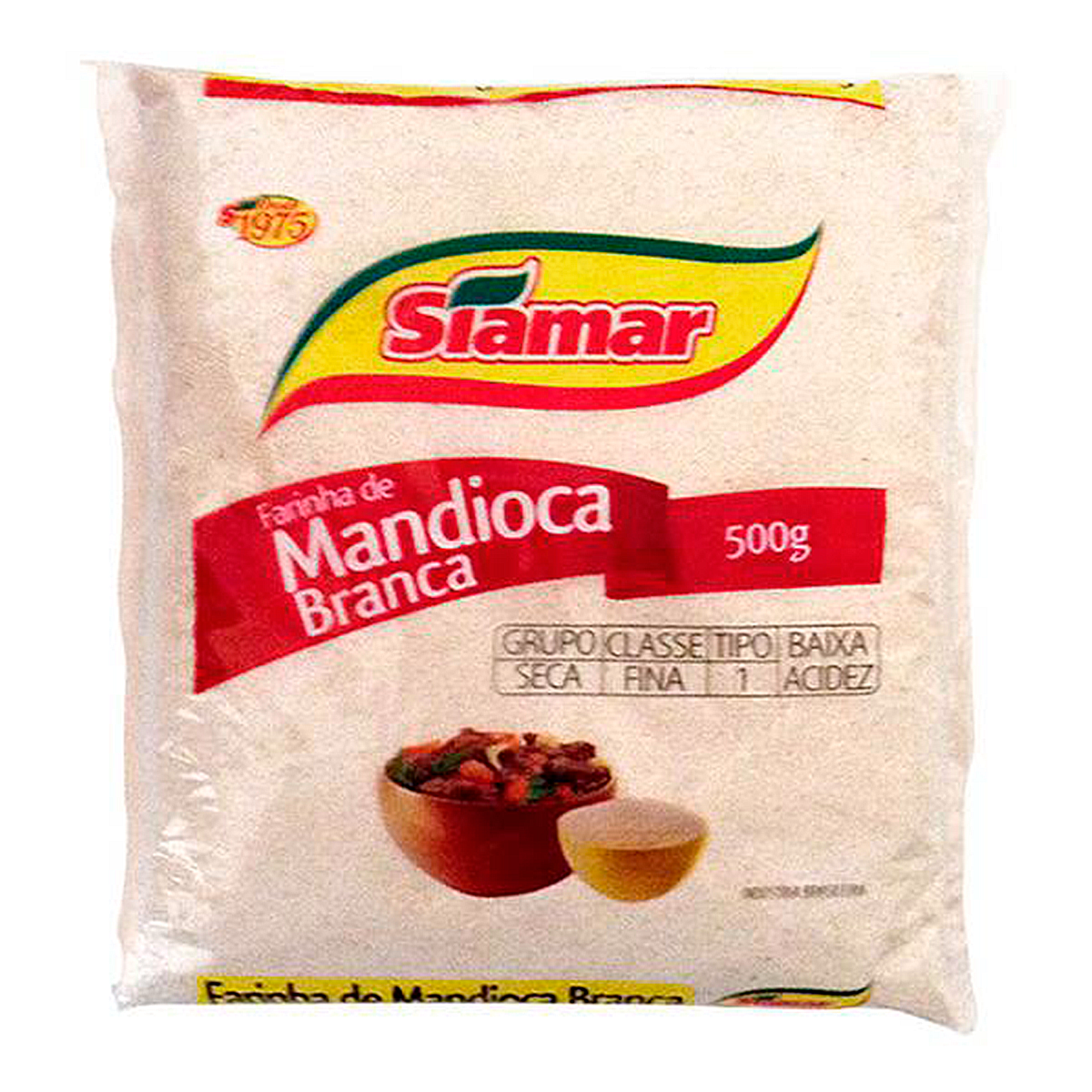 Farinha de Mandioca Branca Siamar 500g