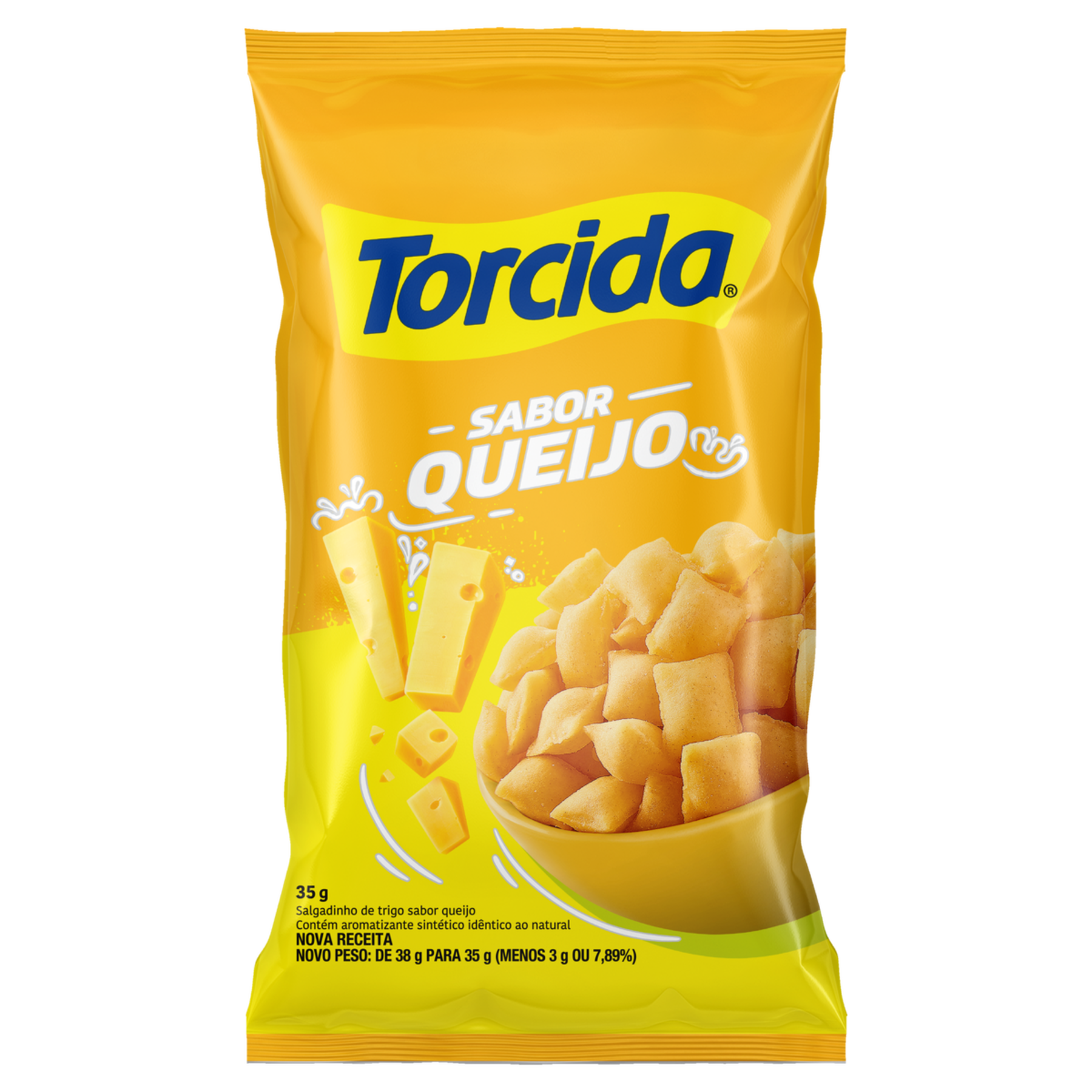 Salgadinho de Trigo Queijo Torcida Pacote 35g