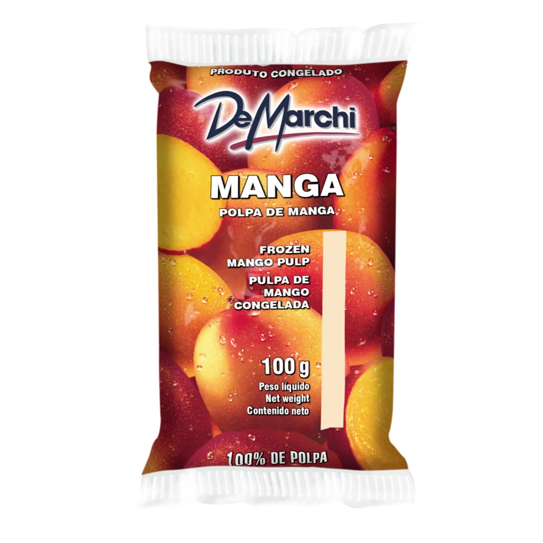 Polpa de Fruta Congelada de Manga De Marchi Pacote 100g