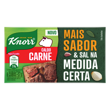 Caldo em Tablete Carne Knorr Caixa 57g 6 Unidades