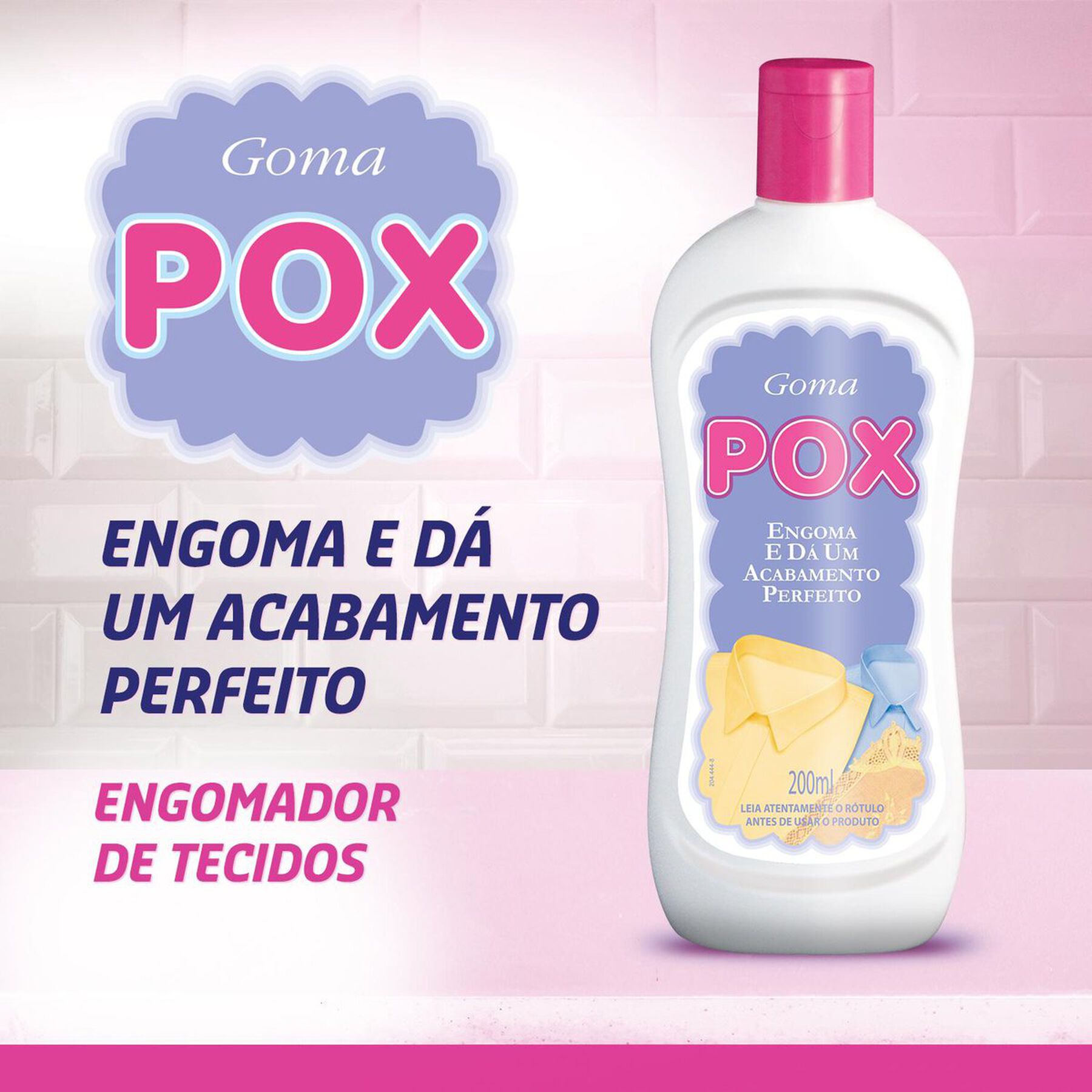 Engomador de Tecido Goma Pox Frasco 200ml