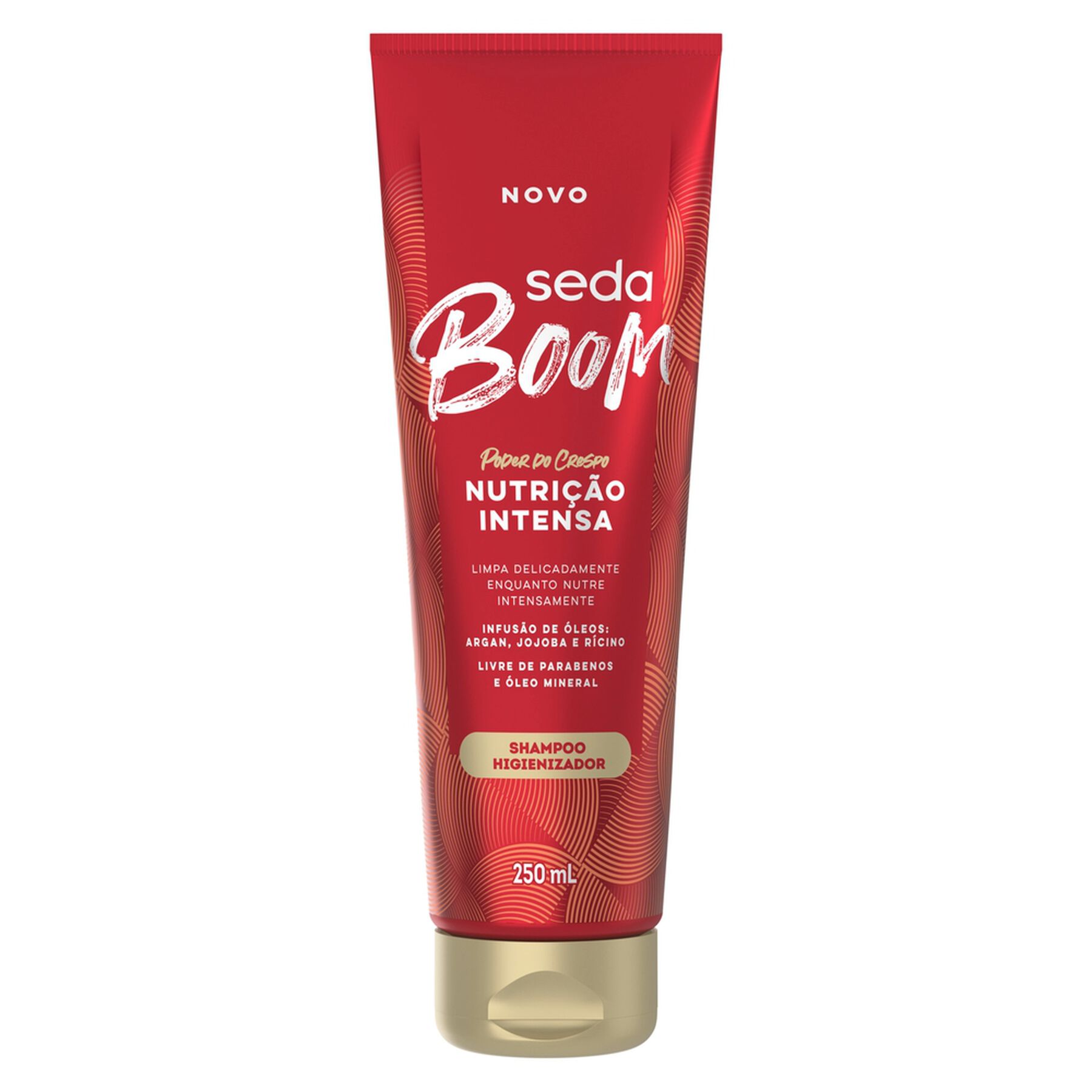 Shampoo Higienizador Nutrição Intensa Seda Boom Bisnaga 250ml