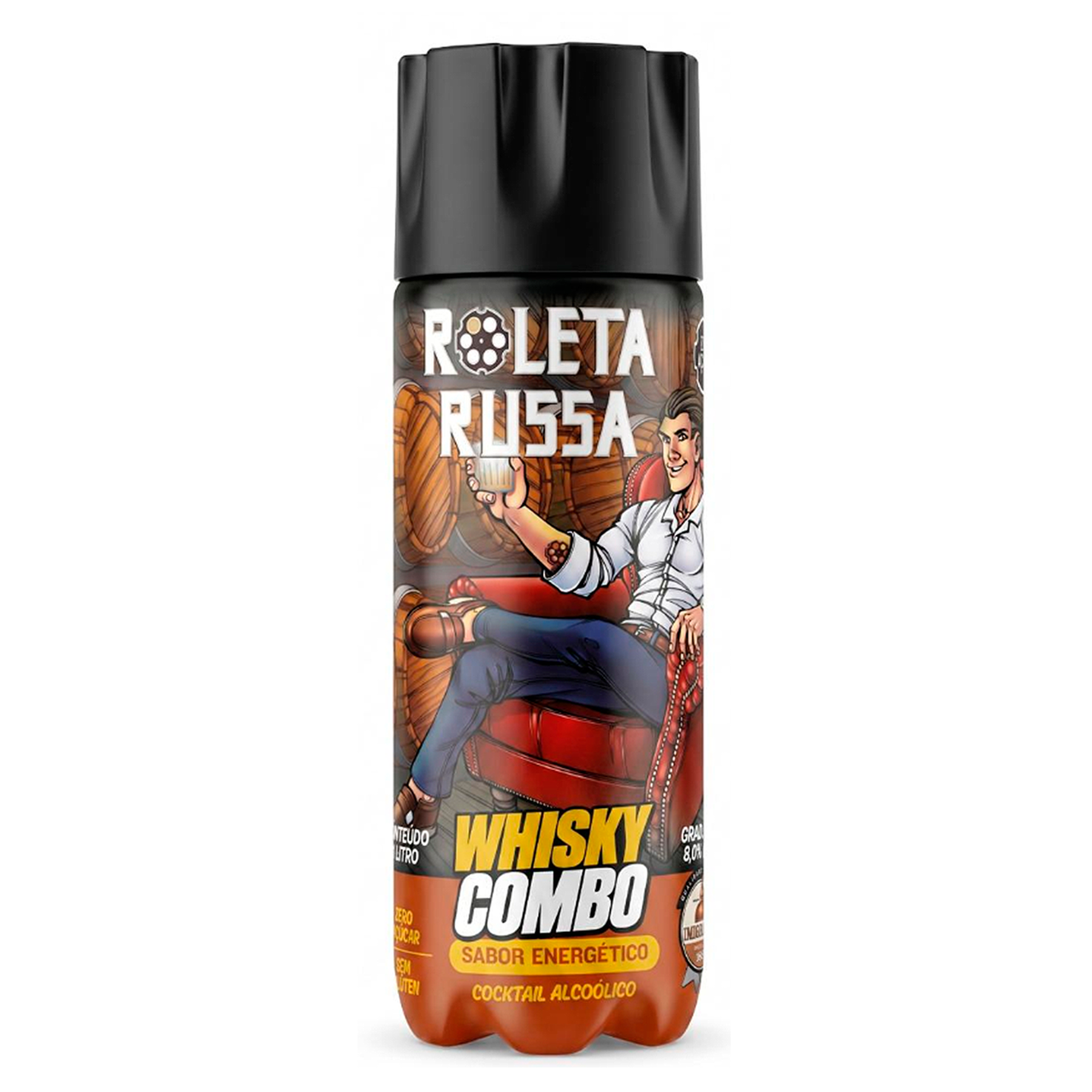 Bebida Mista Whisky Combo Energ&eacute;tico Roleta Russa Garrafa 1l
