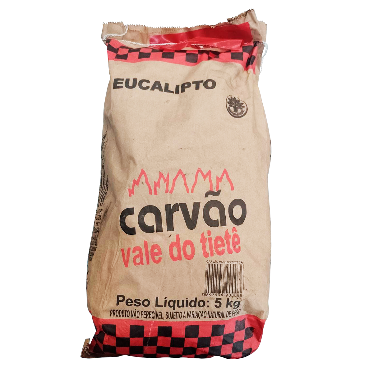 Carv&atilde;o Eucalipto Vale do Tiet&ecirc; Pacote 5kg