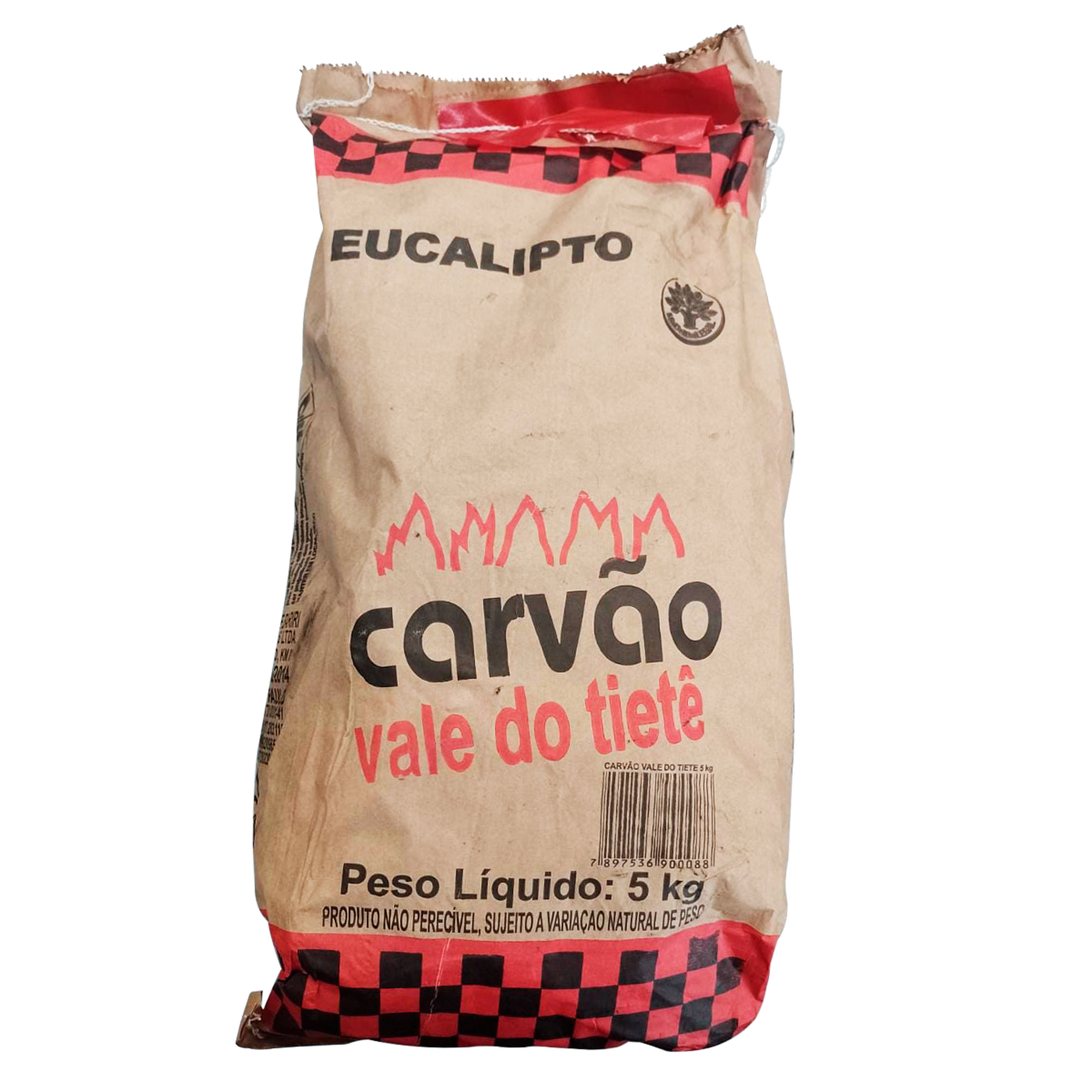 Carvão Eucalipto Vale do Tietê Pacote 5kg