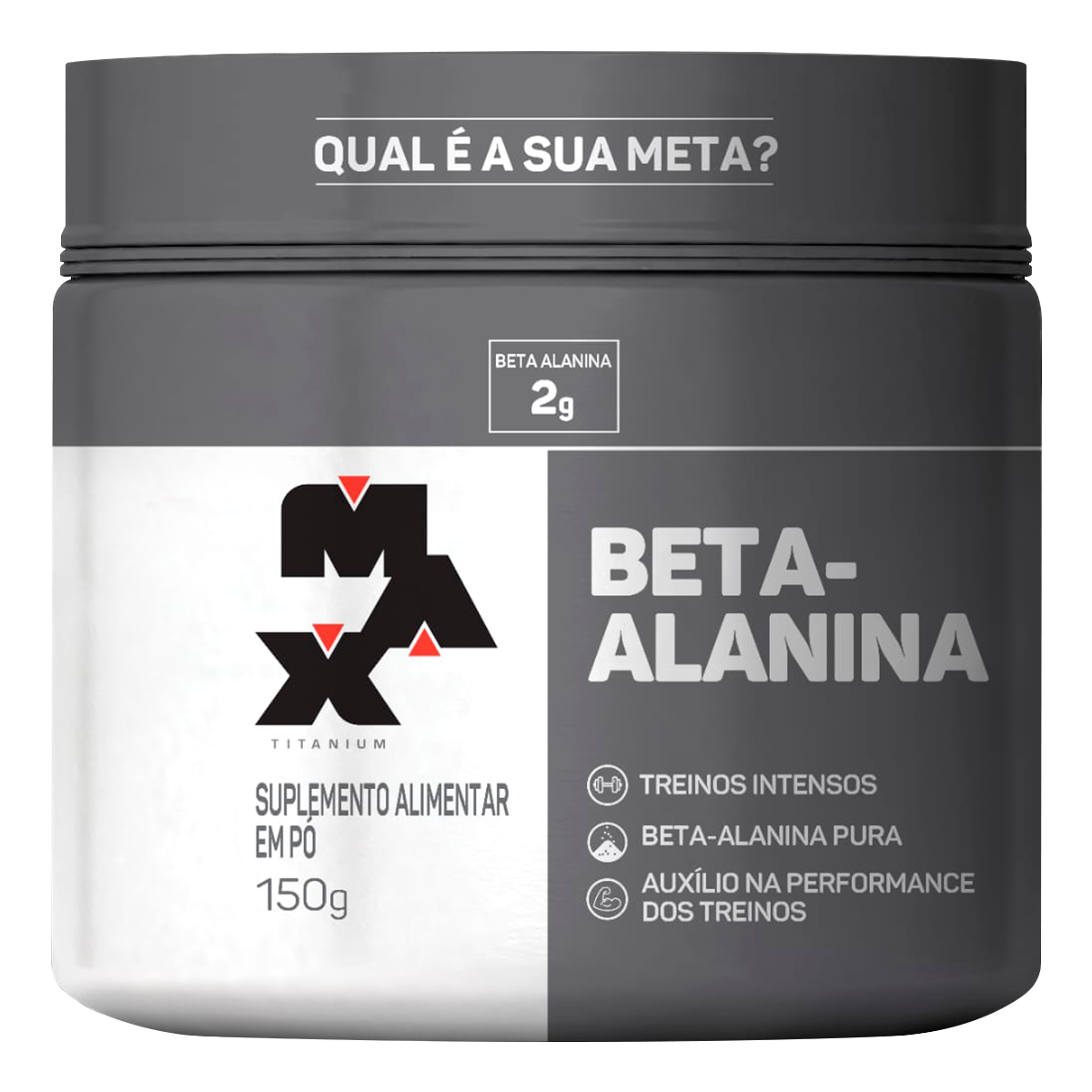 Suplemento Alimentar em P&oacute; Beta-Alanina Max Titanium Pote 150g
