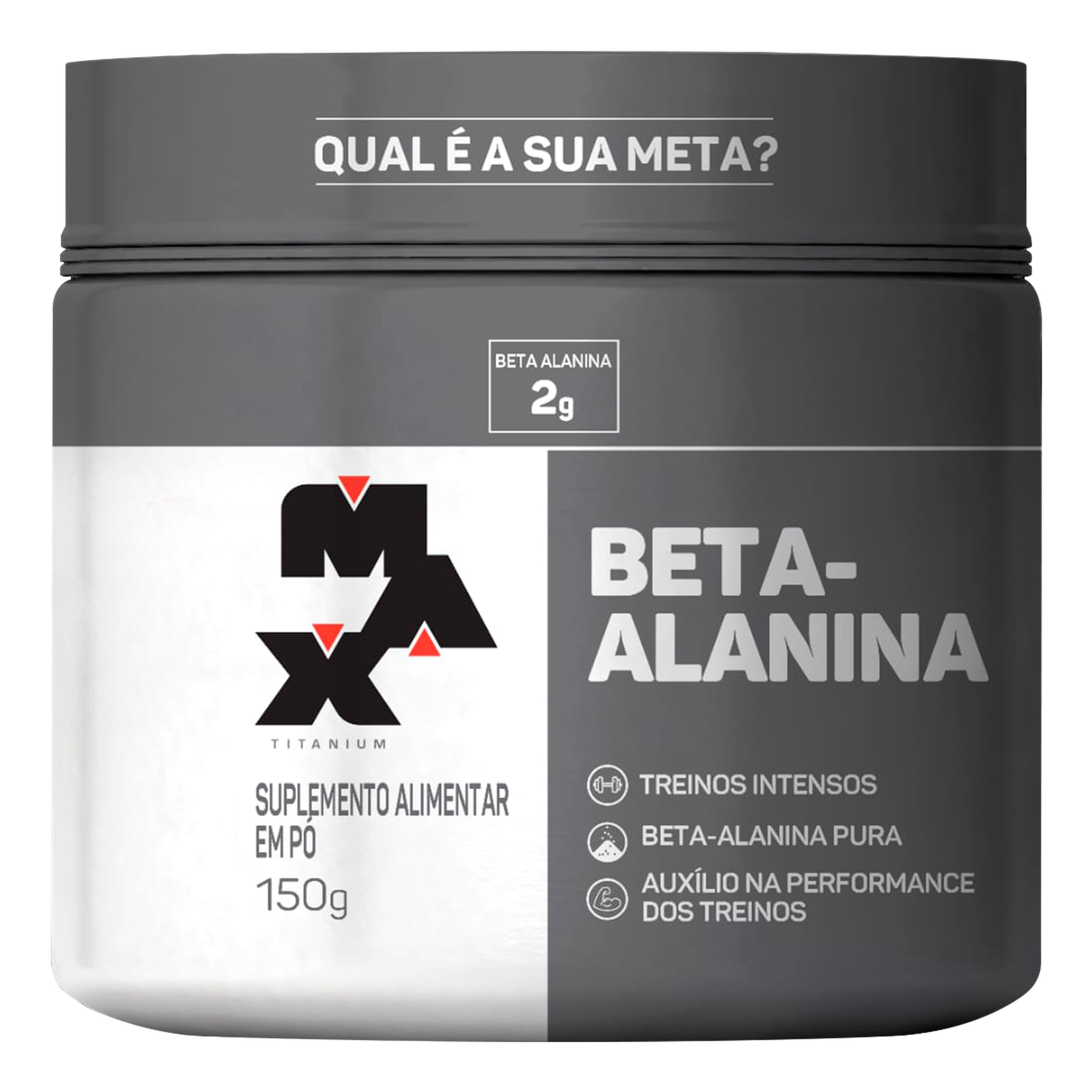 Suplemento Alimentar em P&oacute; Beta-Alanina Max Titanium Pote 150g