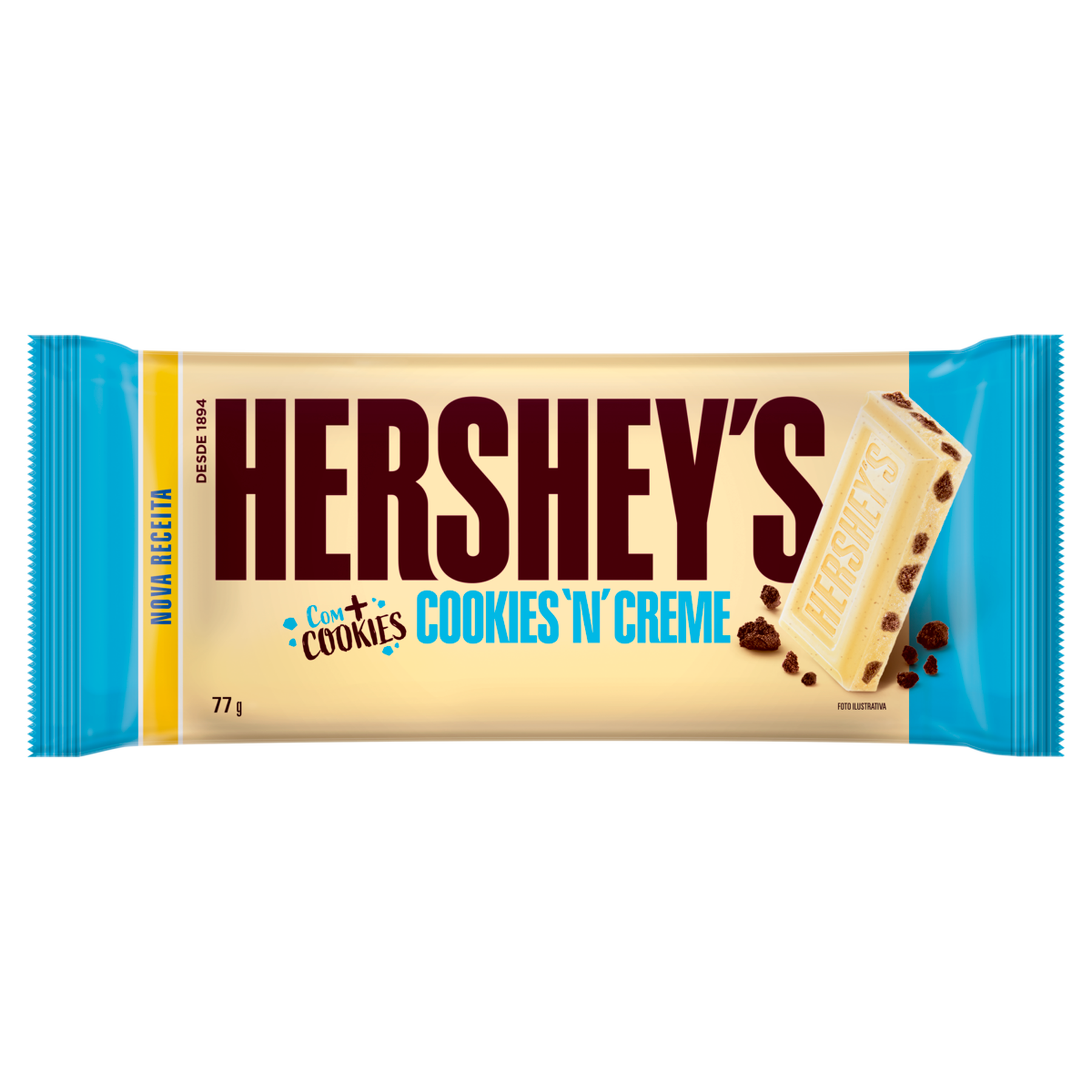 Chocolate Branco Cookies 'N' Creme Hershey's Pacote 77g