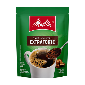 Café Solúvel Granulado Extraforte Melitta Sachê 40g