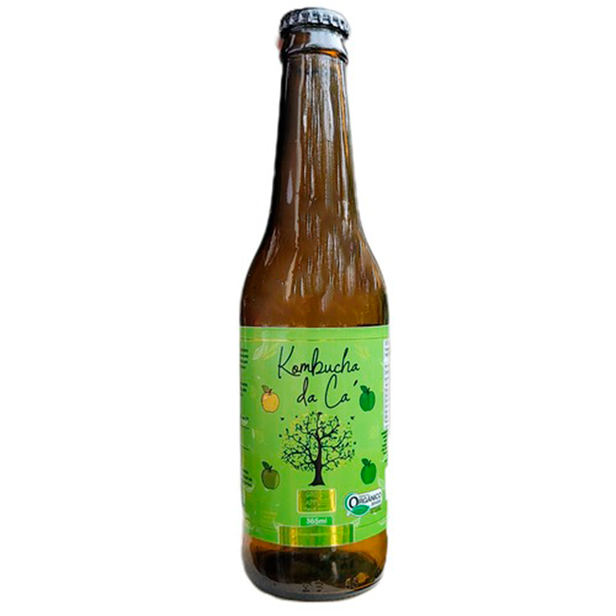 Bebida Ma&ccedil;&atilde; Verde Kombucha da C&aacute; Garrafa 365ml