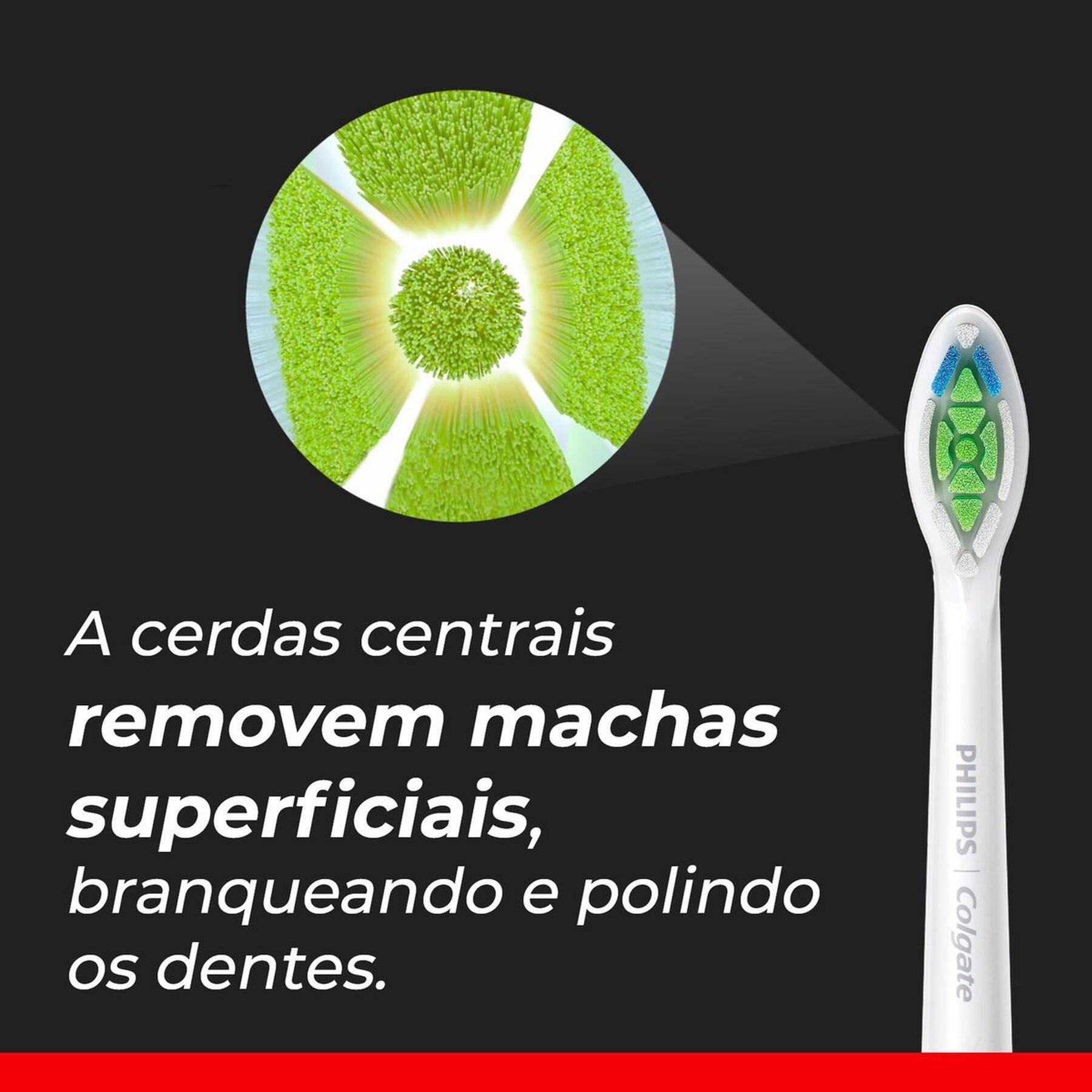 Refil Escova Dental Elétrica Branqueadora Colgate + Philips C/2 Unidades