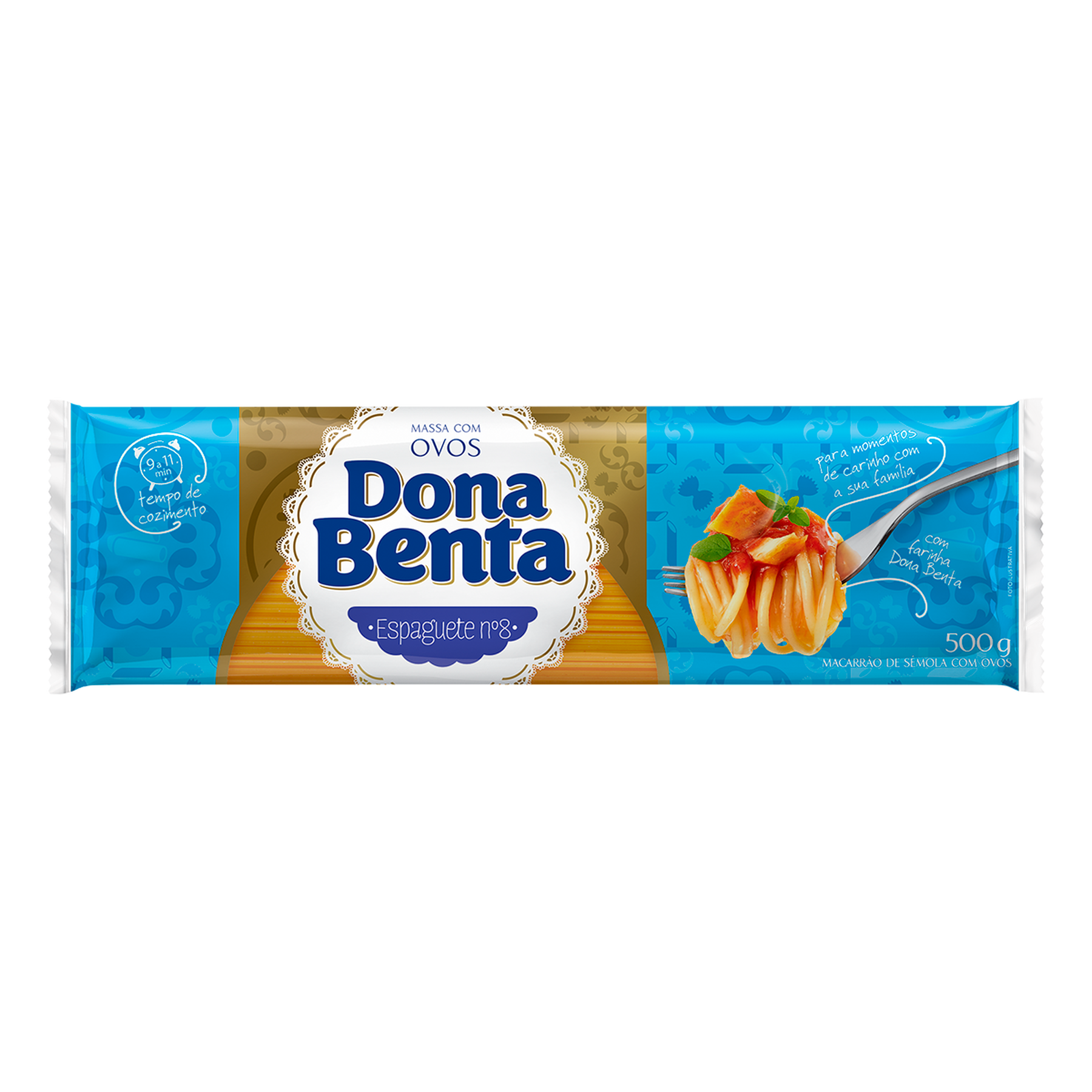 Macarr&atilde;o com Ovos Espaguete N&deg;8 Dona Benta 500g