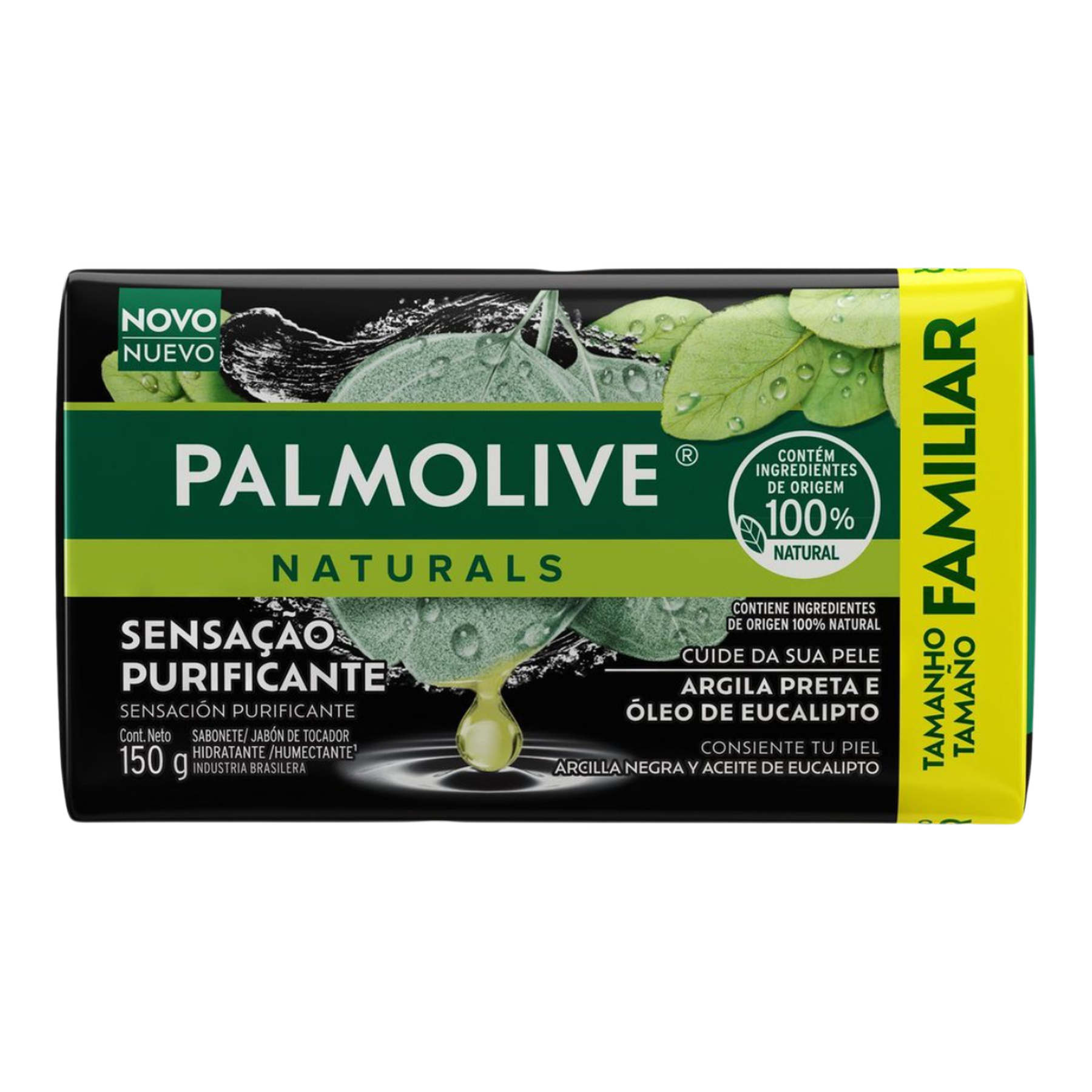 Sabonete Barra Palmolive Naturals Sensa&ccedil;&atilde;o Purificante Envolt&oacute;rio 150g