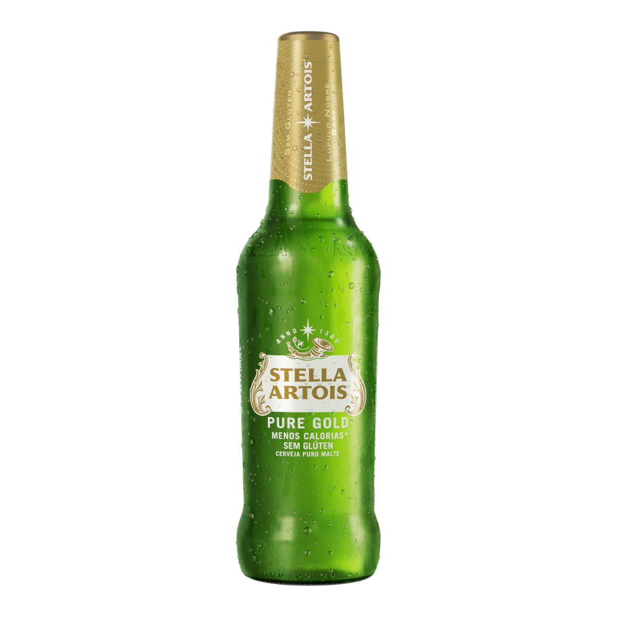 Cerveja Puro Malte Pure Gold sem Gl&uacute;ten Stella Artois Garrafa 330ml