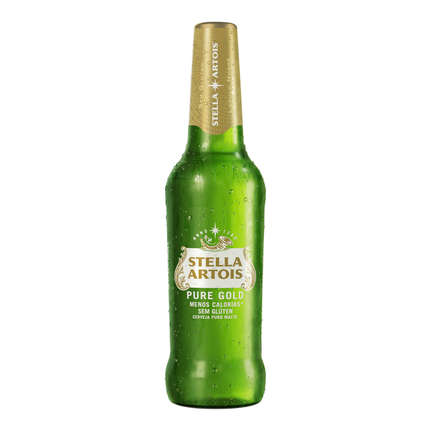 Cerveja Puro Malte Pure Gold sem Gl&uacute;ten Stella Artois Garrafa 330ml