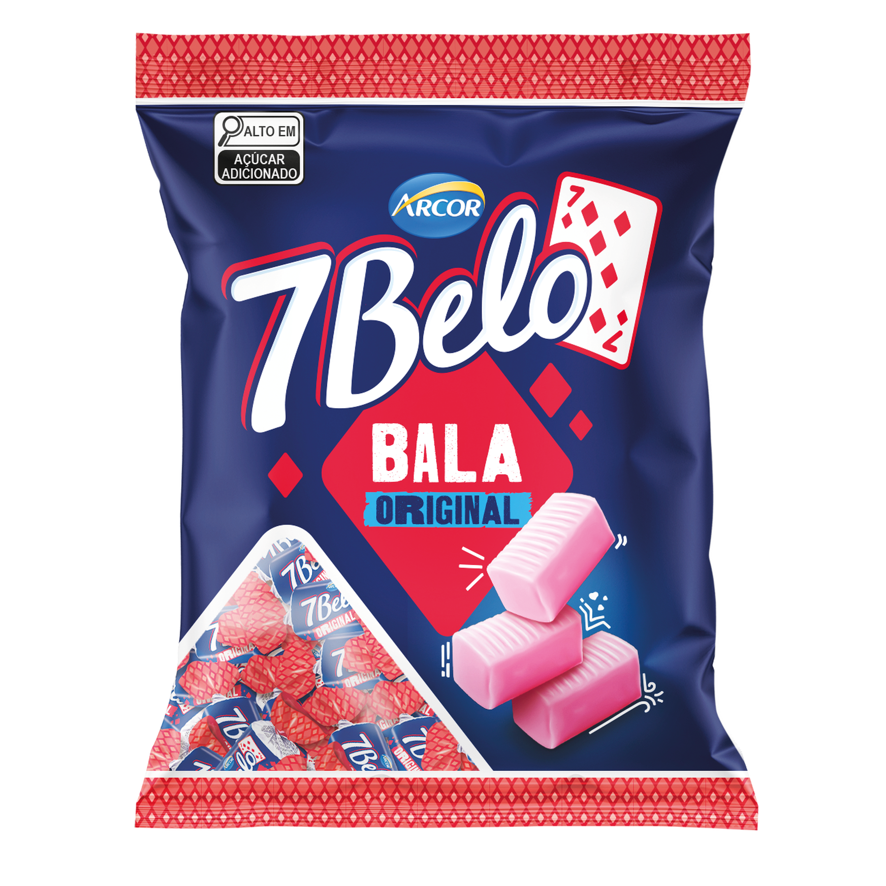 Bala Original 7 Belo Pacote 90g