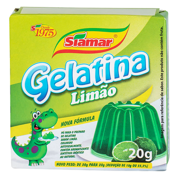Gelatina em Pó Limão Siamar Caixa 20g
