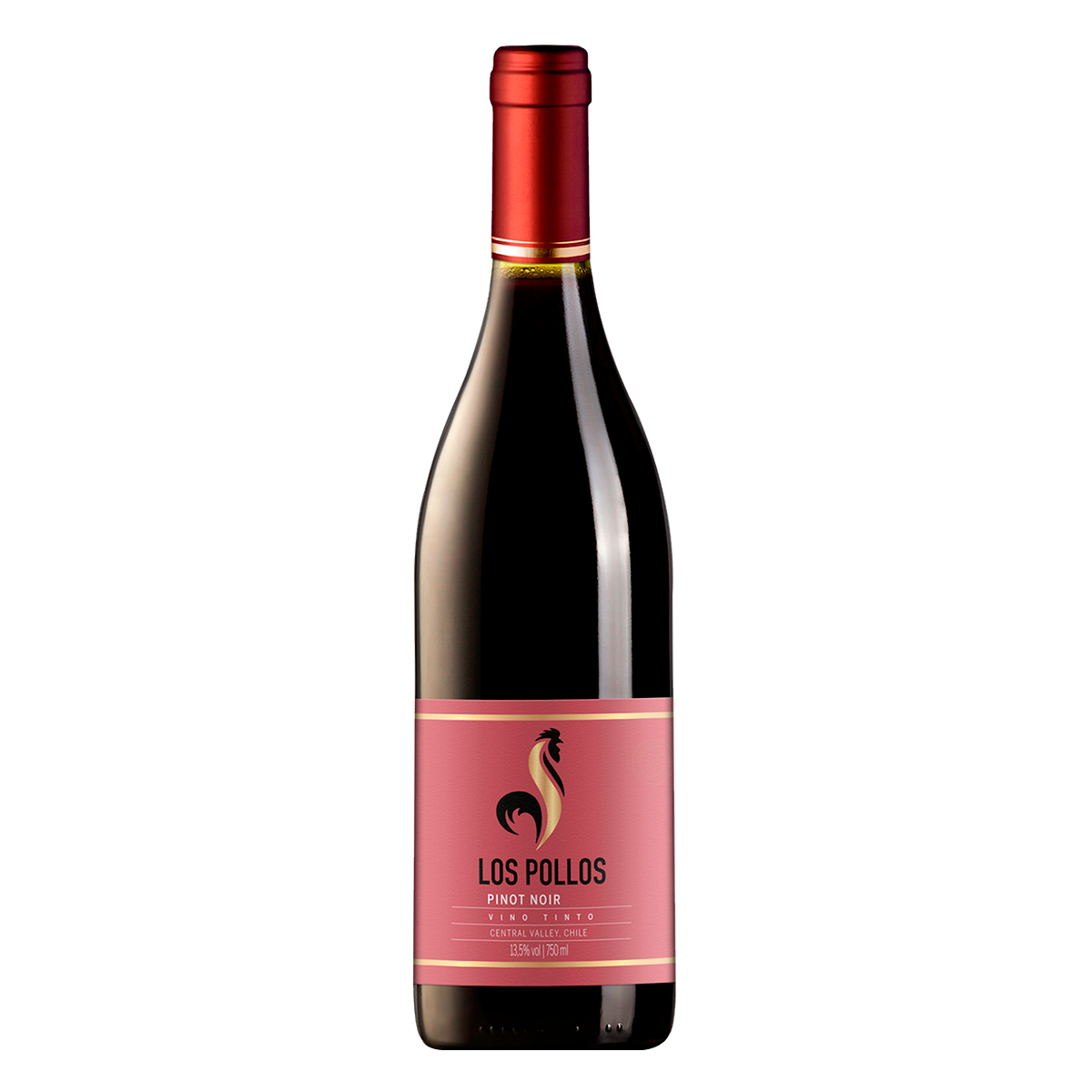 Vinho Tinto Pinot Noir Los Pollos Garrafa 750ml