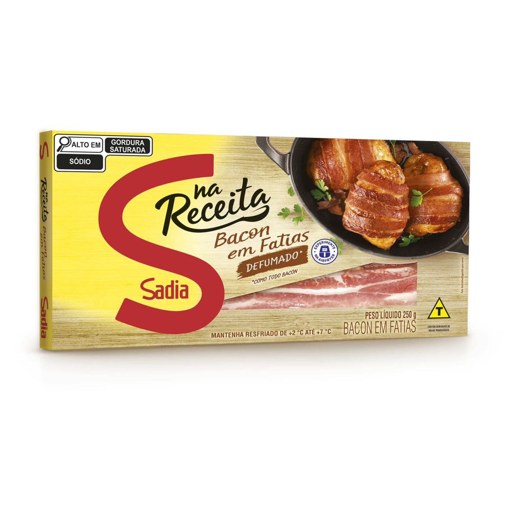 Bacon em Fatias Na Receita Sadia 250g&nbsp;