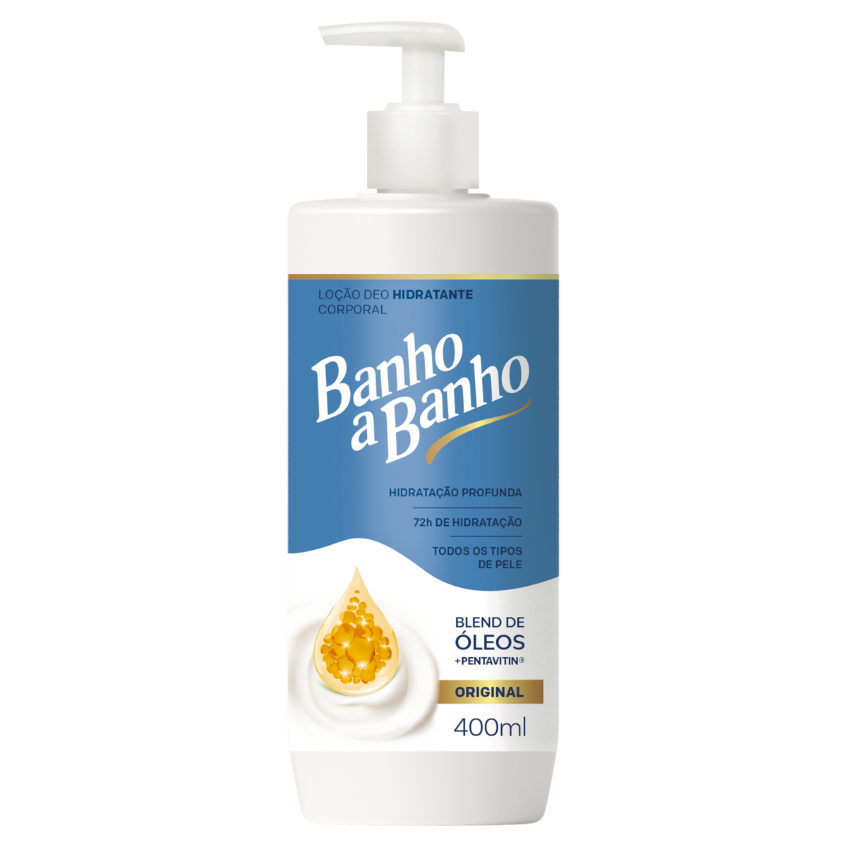 Lo&ccedil;&atilde;o Deo Hidratante Original Banho a Banho Frasco 400ml Pump
