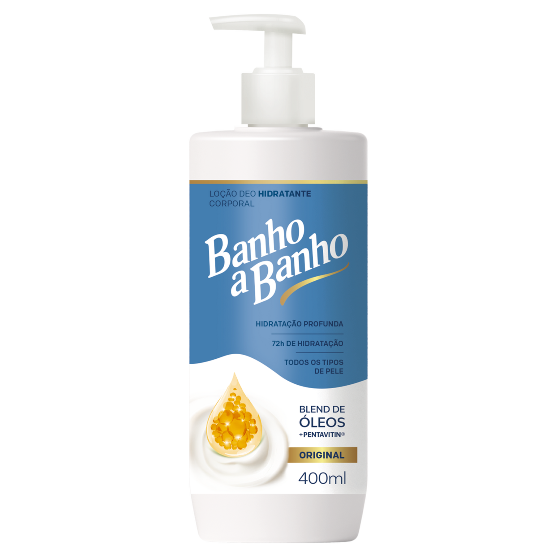 Lo&ccedil;&atilde;o Deo Hidratante Original Banho a Banho Frasco 400ml Pump